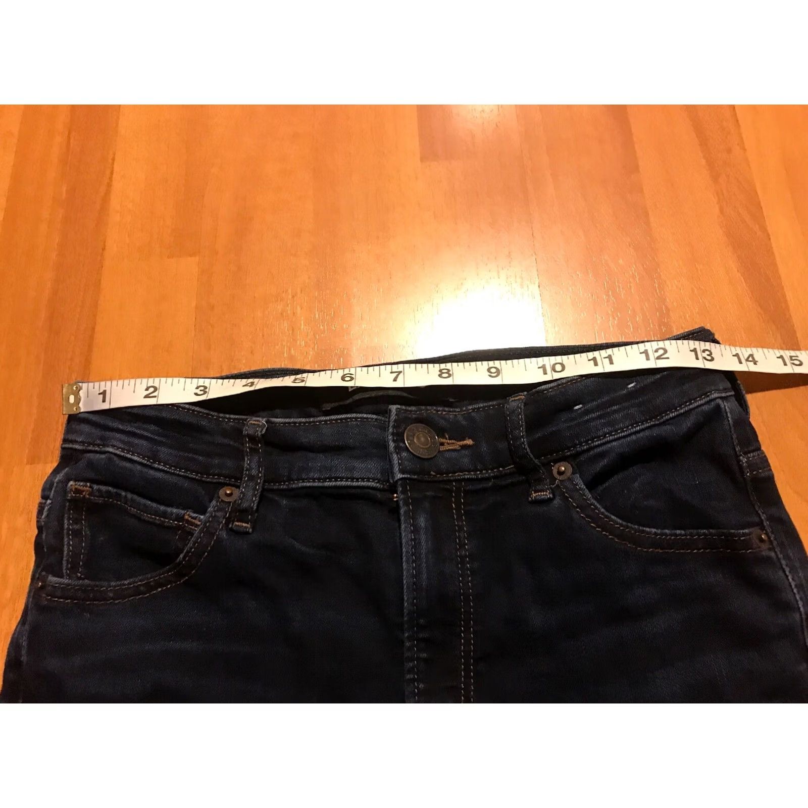 Express Express Women’s Jegging Jeans Blue Size 2 Regular Stretchy Material High Rise Repreve Size 26" / US 2 / IT 38 - 3 Thumbnail