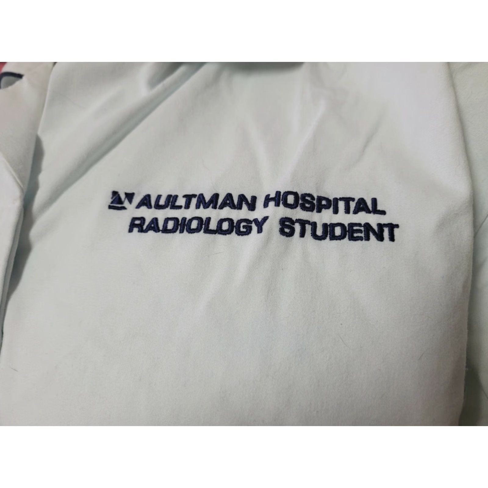 Vintage Aultman Hospital Radiology Student Scrub Top Shirt XXL 2XL White Landau Unisex Medical Size US XXL / EU 58 / 5 - 2 Thumbnail