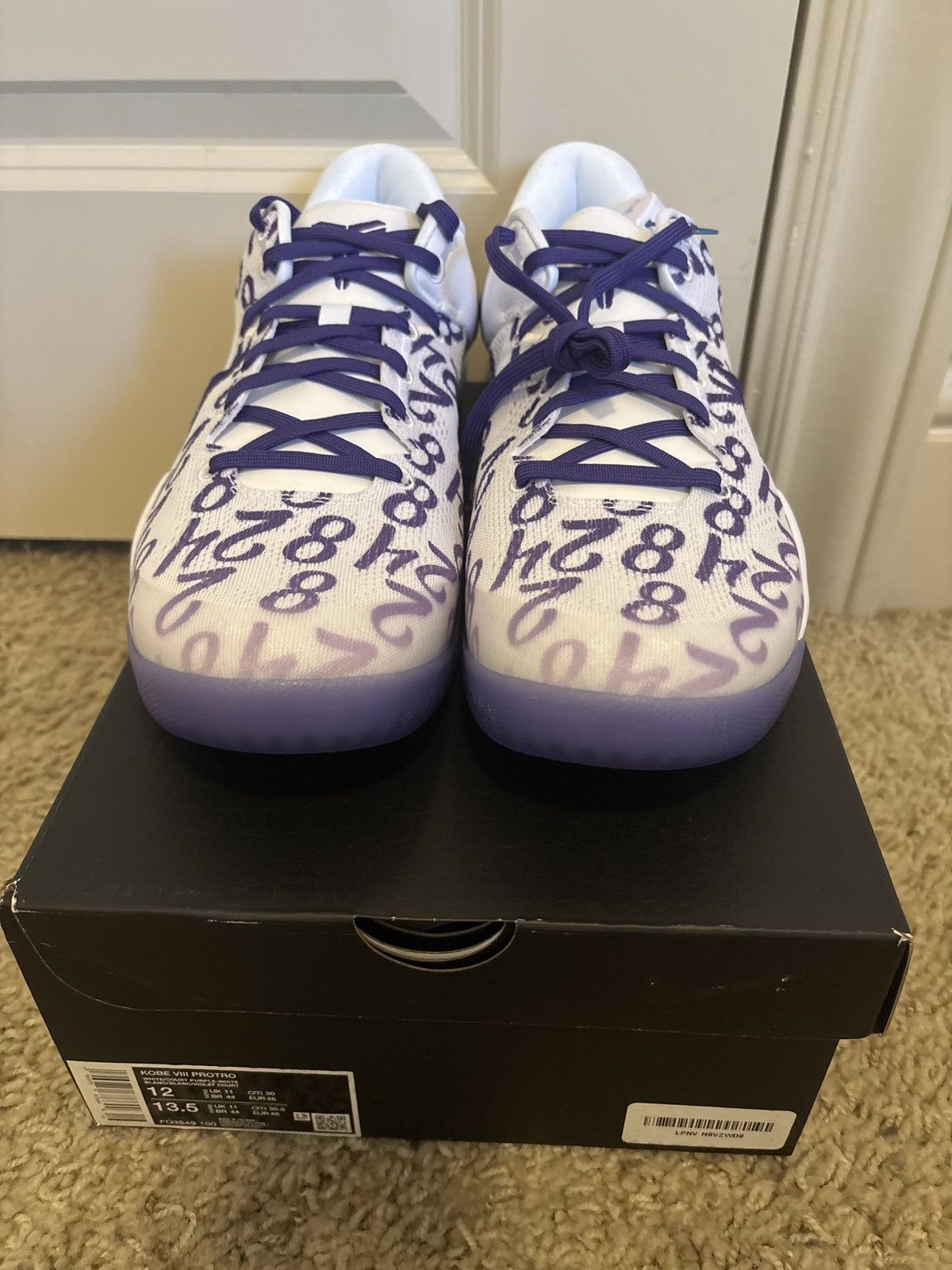 Nike Kobe VIII Protro (Court Purple) Size US 12 / EU 45 - 4 Thumbnail