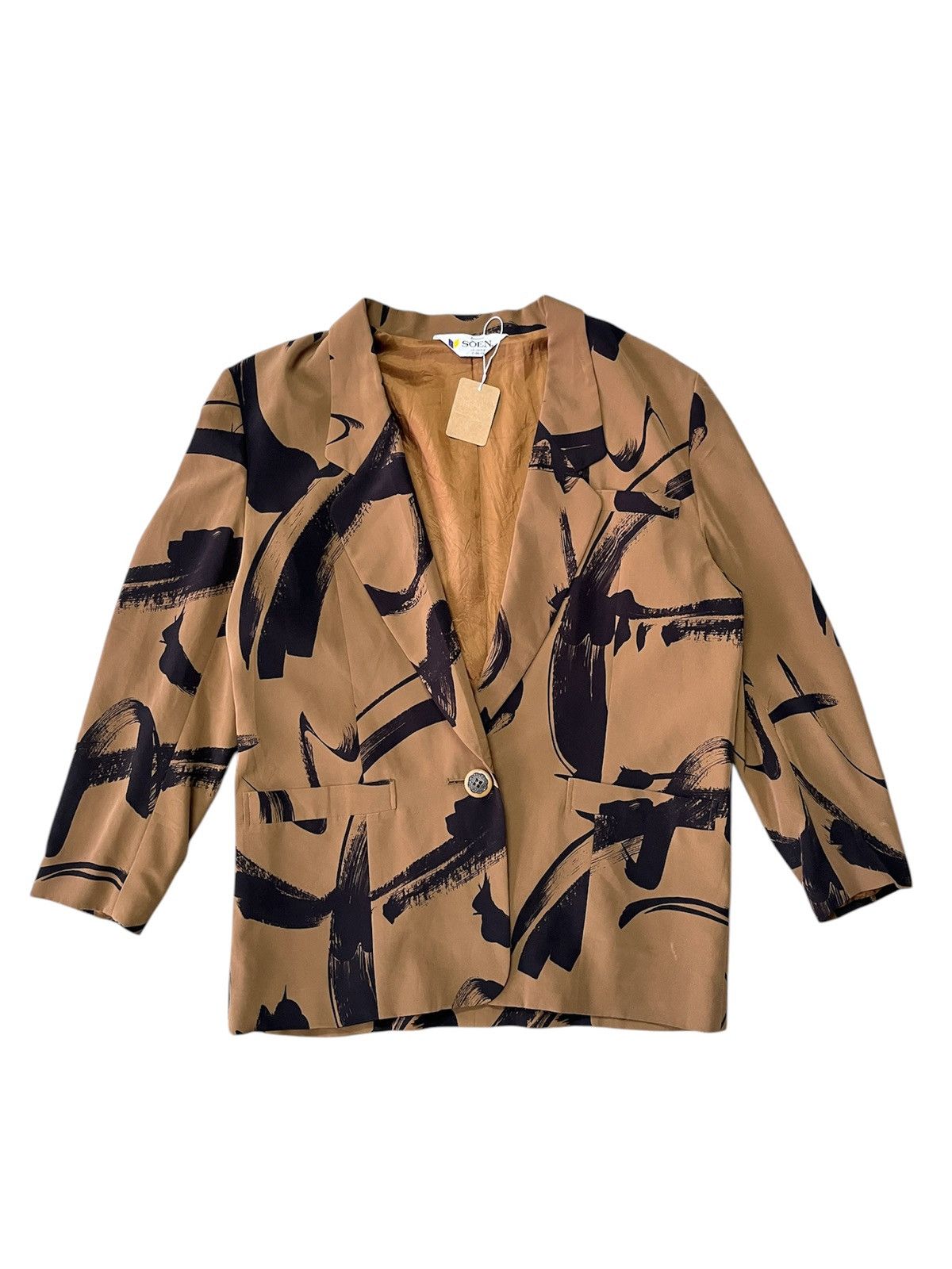Vintage Art Ink Stroke Blazer Yohji Yamamoto Style