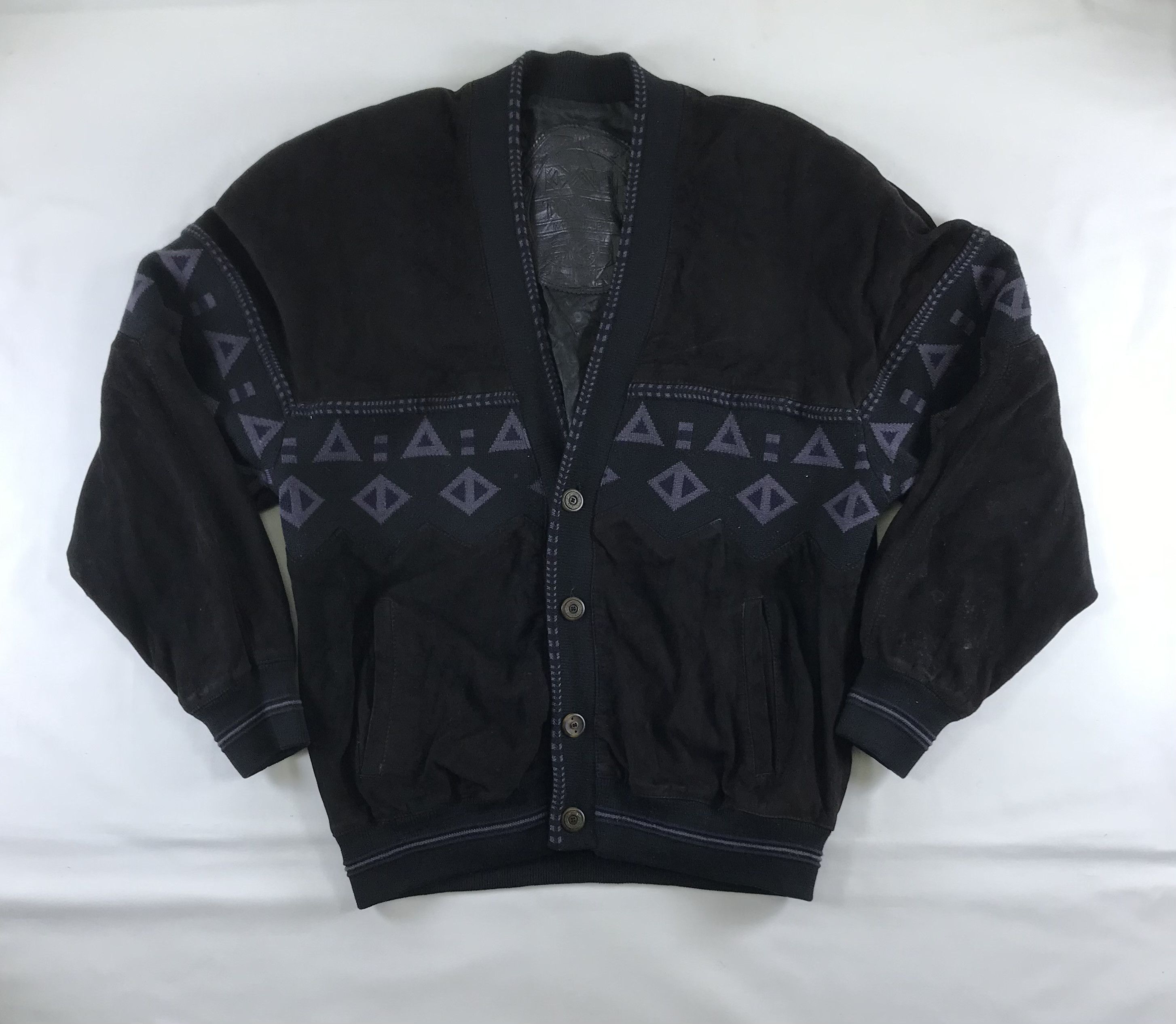 Torras Vintage Torras Hybrid Cardigan Suede Leather Jacket Size US L / EU 52-54 / 3 - 5 Thumbnail
