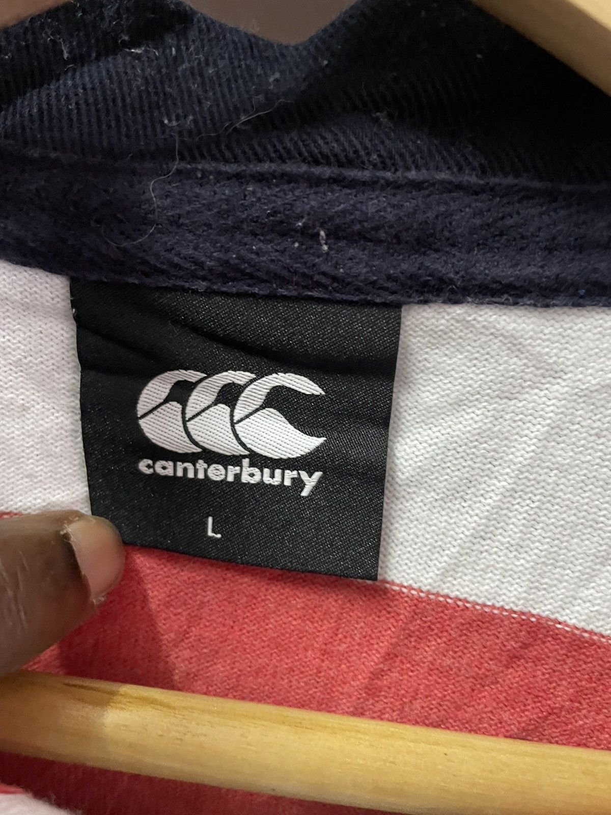 Canterbury of New Zealand Vintage Canterbury Rugby Stripe Shirt Size US L / EU 52-54 / 3 - 6 Thumbnail