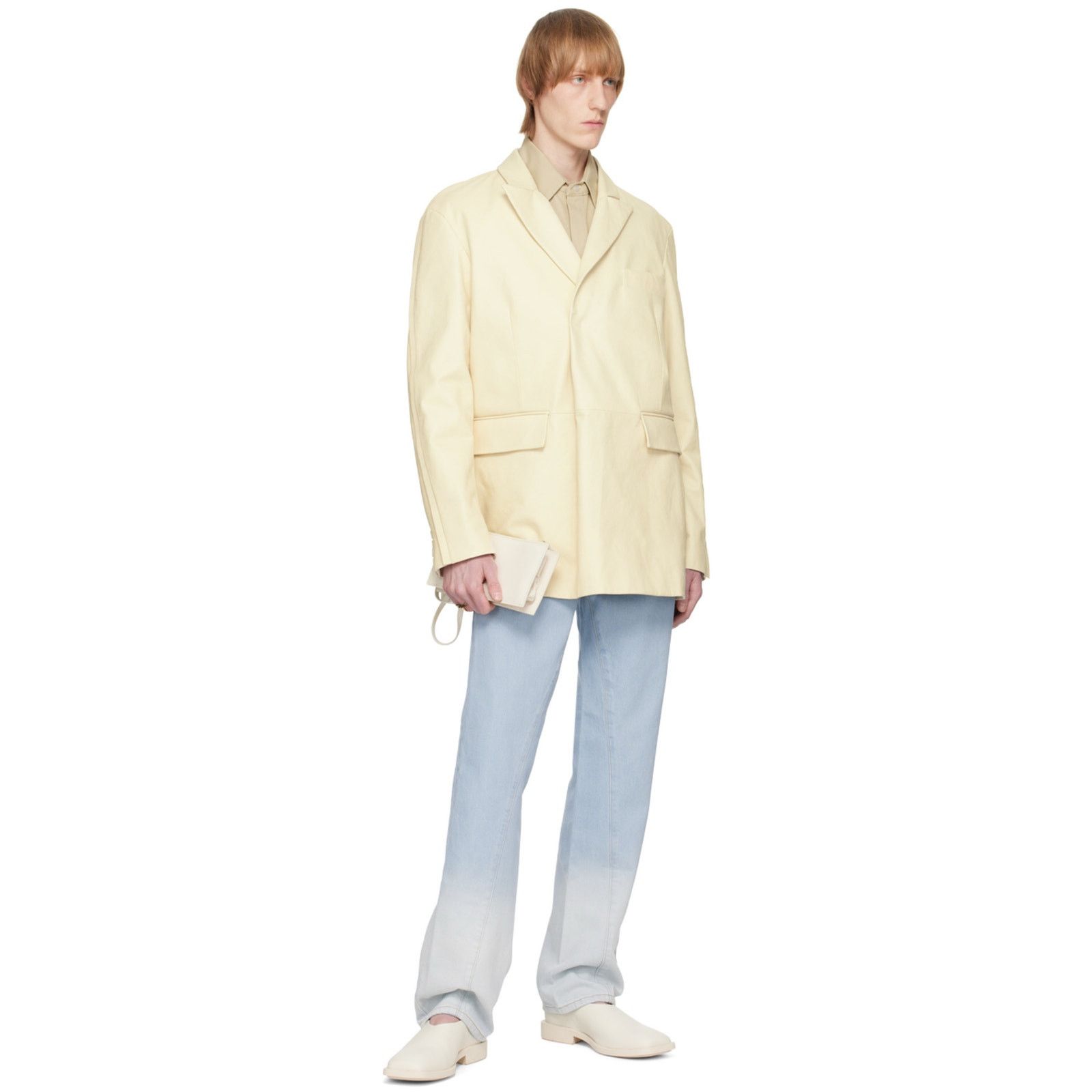 Ecco ECCO KOLLECTIVE X BIANCA SAUNDERS 41 MAGGOTY LOAFER WHITE Size US 7.5 / EU 40-41 - 5 Thumbnail