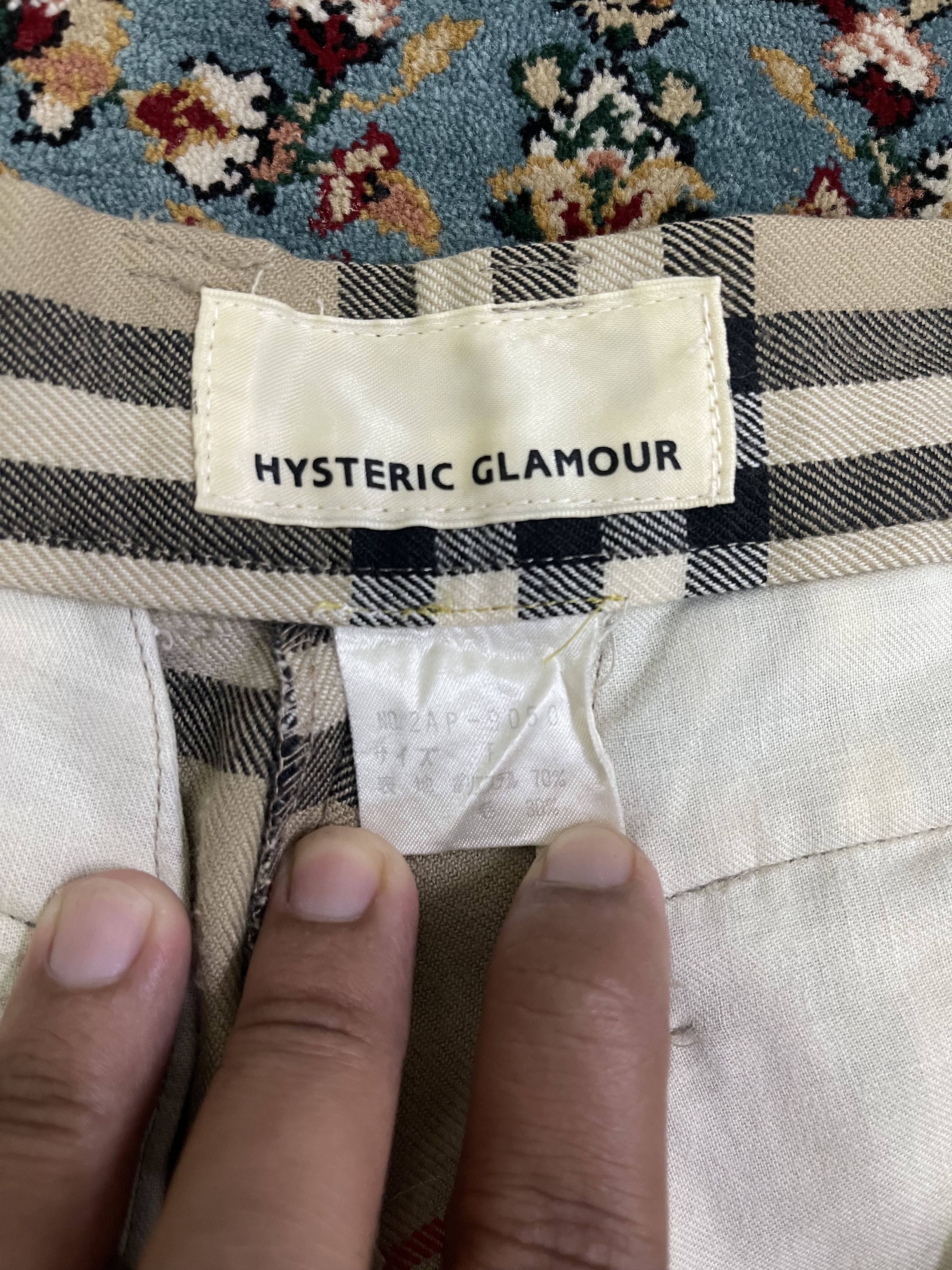 Vintage Hysteric Glamour High Waist Nova Checked Pant