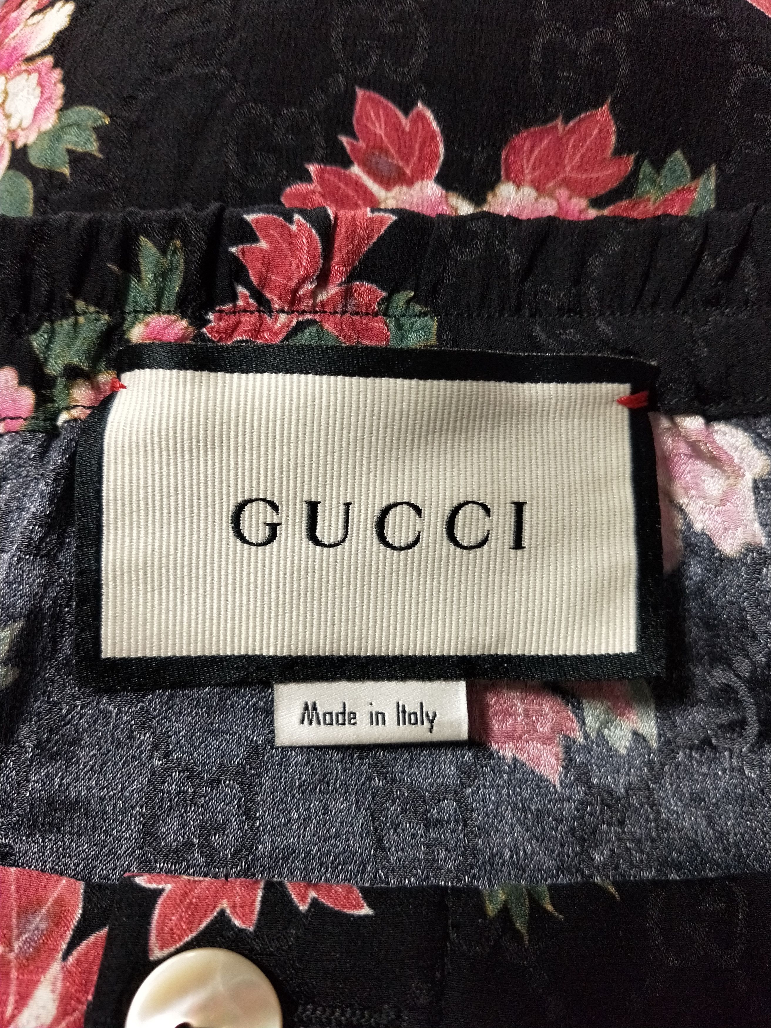 Gucci Peony Print Silk Shorts Size US 29 - 4 Thumbnail