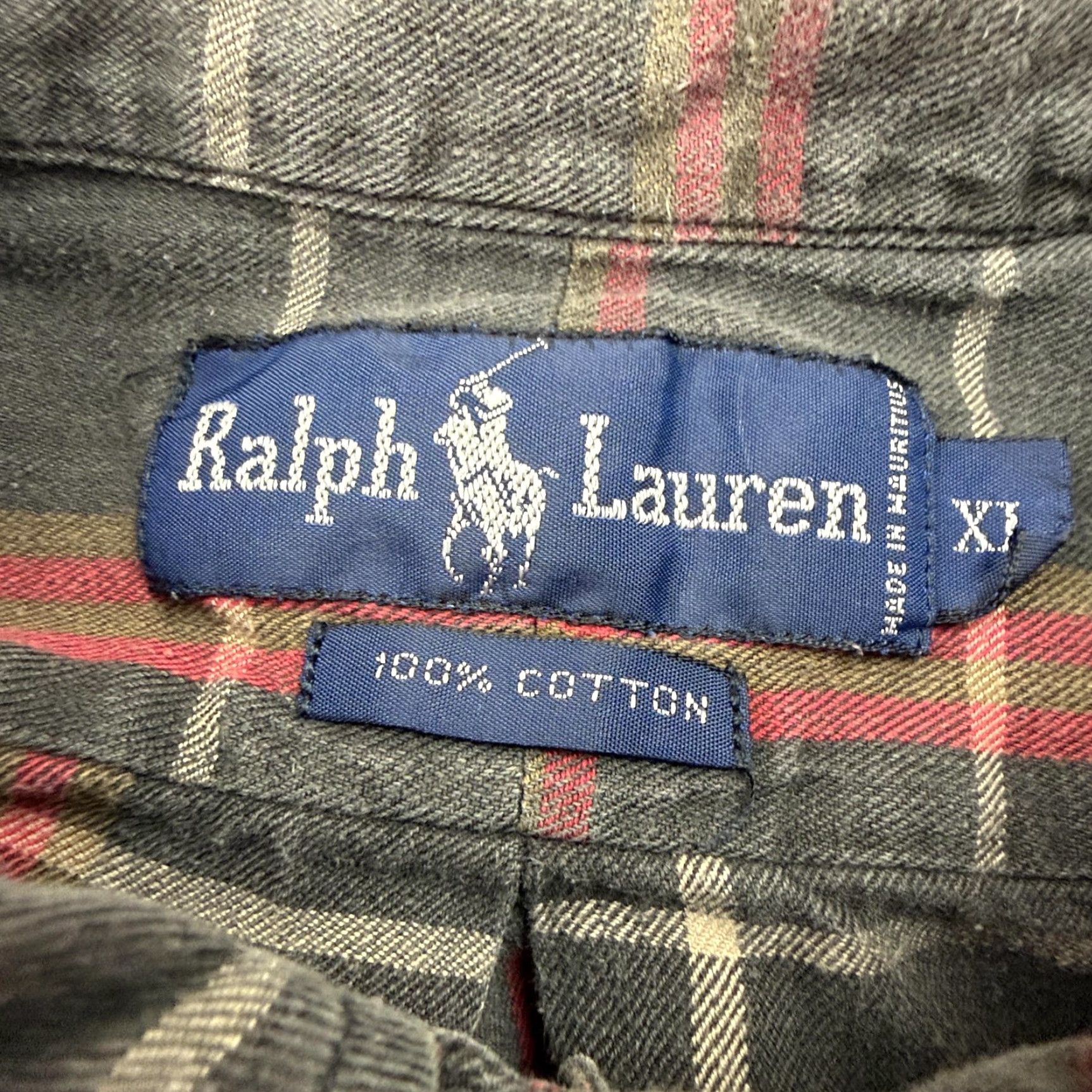 Ralph Lauren Ralph Lauren Shirt Mens XL Gray Plaid Button-Down Long Sleeve Cotton Casual Size US XL / EU 56 / 4 - 4 Thumbnail