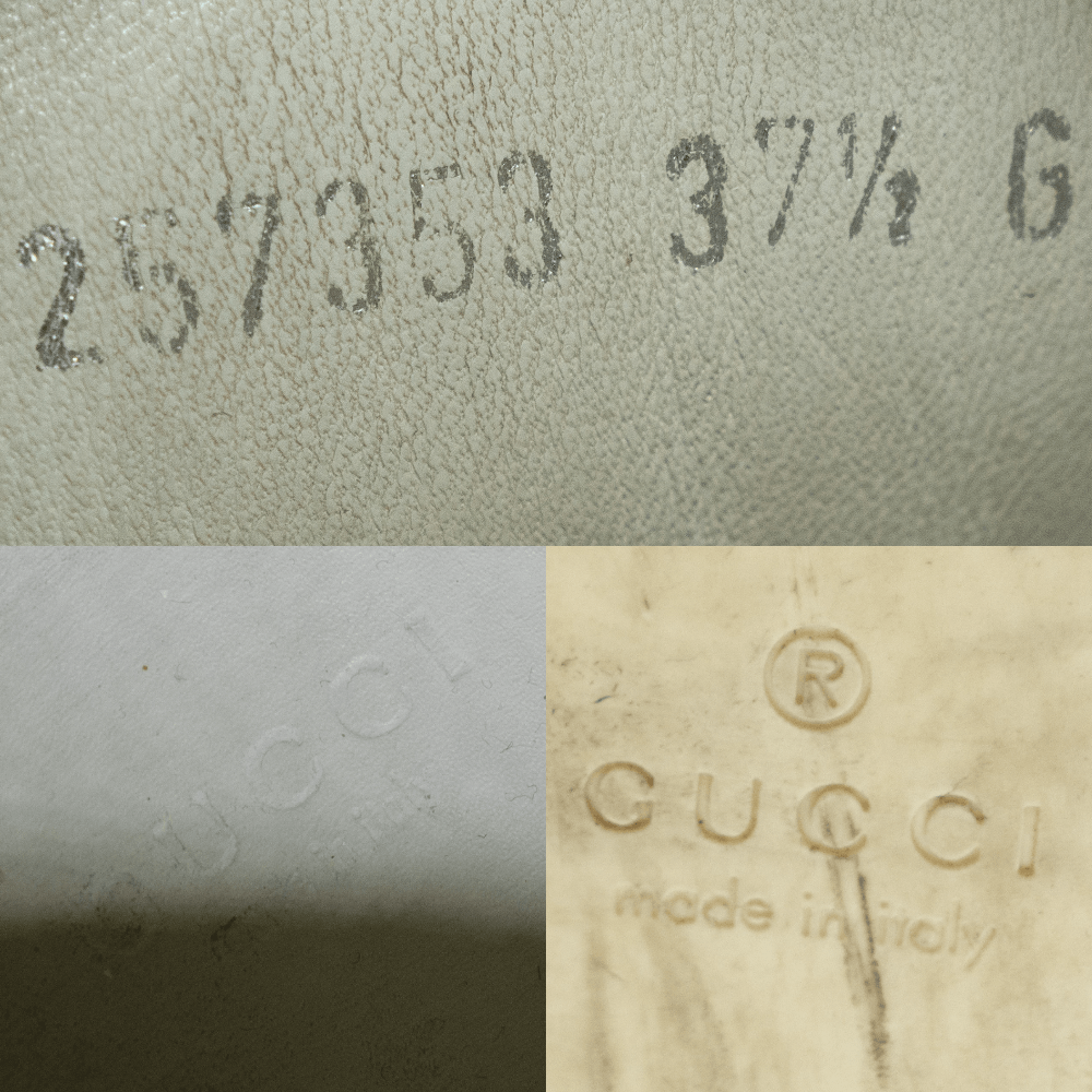 Gucci Coda Web Stripe Leather High Top Sneakers Size US 7.5 / IT 37.5 - 7 Thumbnail
