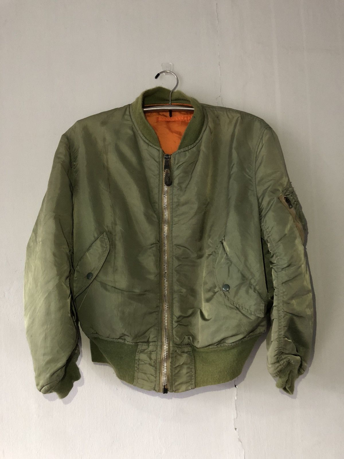 Vintage Alpha Industries Military Bomber Flight deals Jacket Size Medium