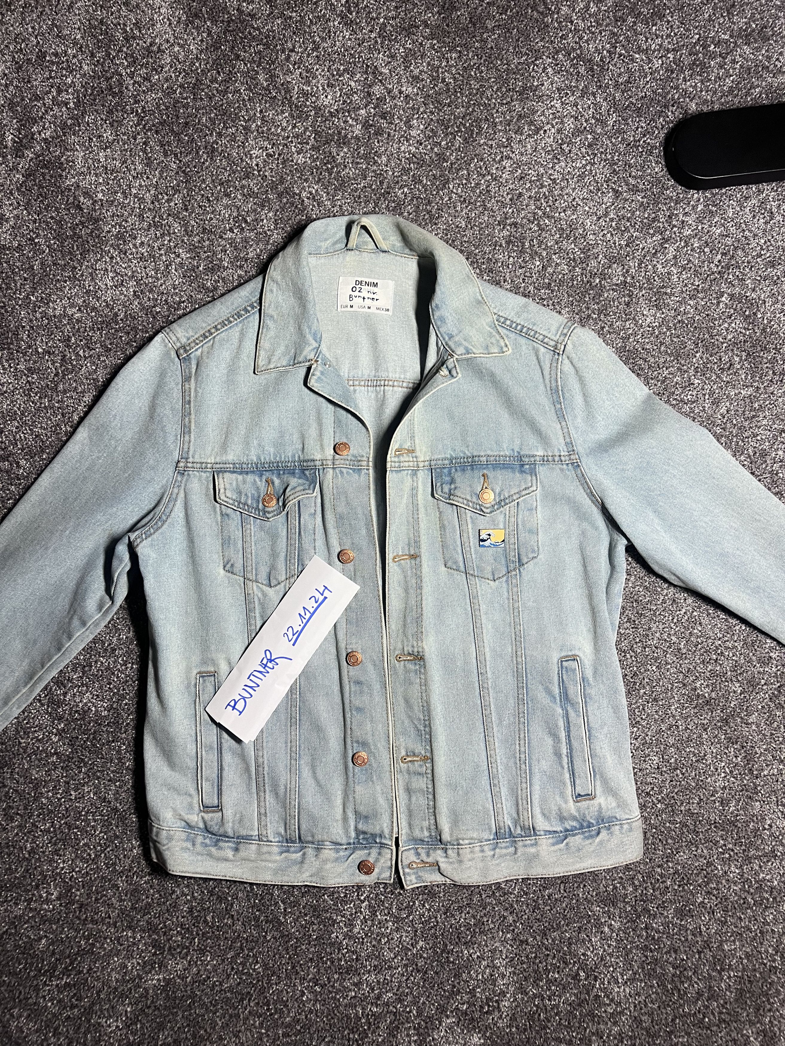 Other Custom handpainted denim jacket great wave off kanagawa Size US M / EU 48-50 / 2 - 3 Thumbnail