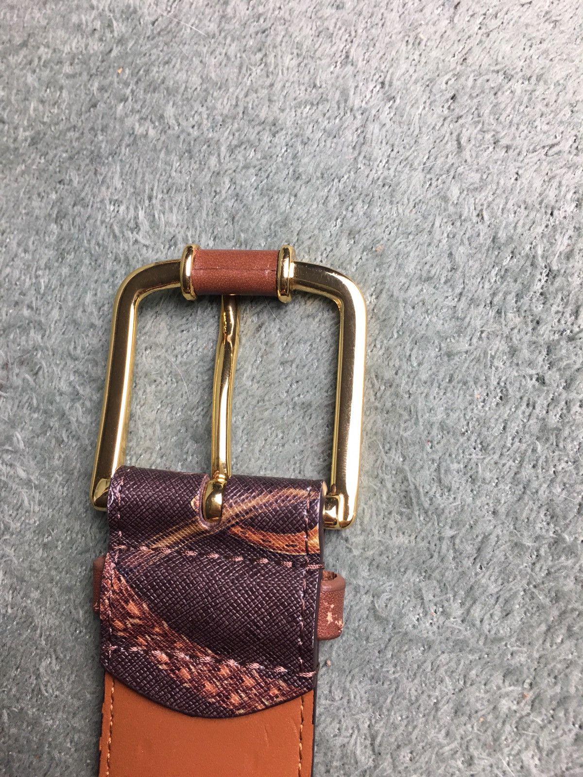 Lauren Ralph Lauren × Ralph Lauren RALPH LAUREN Belt Bridle Equestrian Crosshatch Logo RLL Size ONE SIZE - 8 Thumbnail