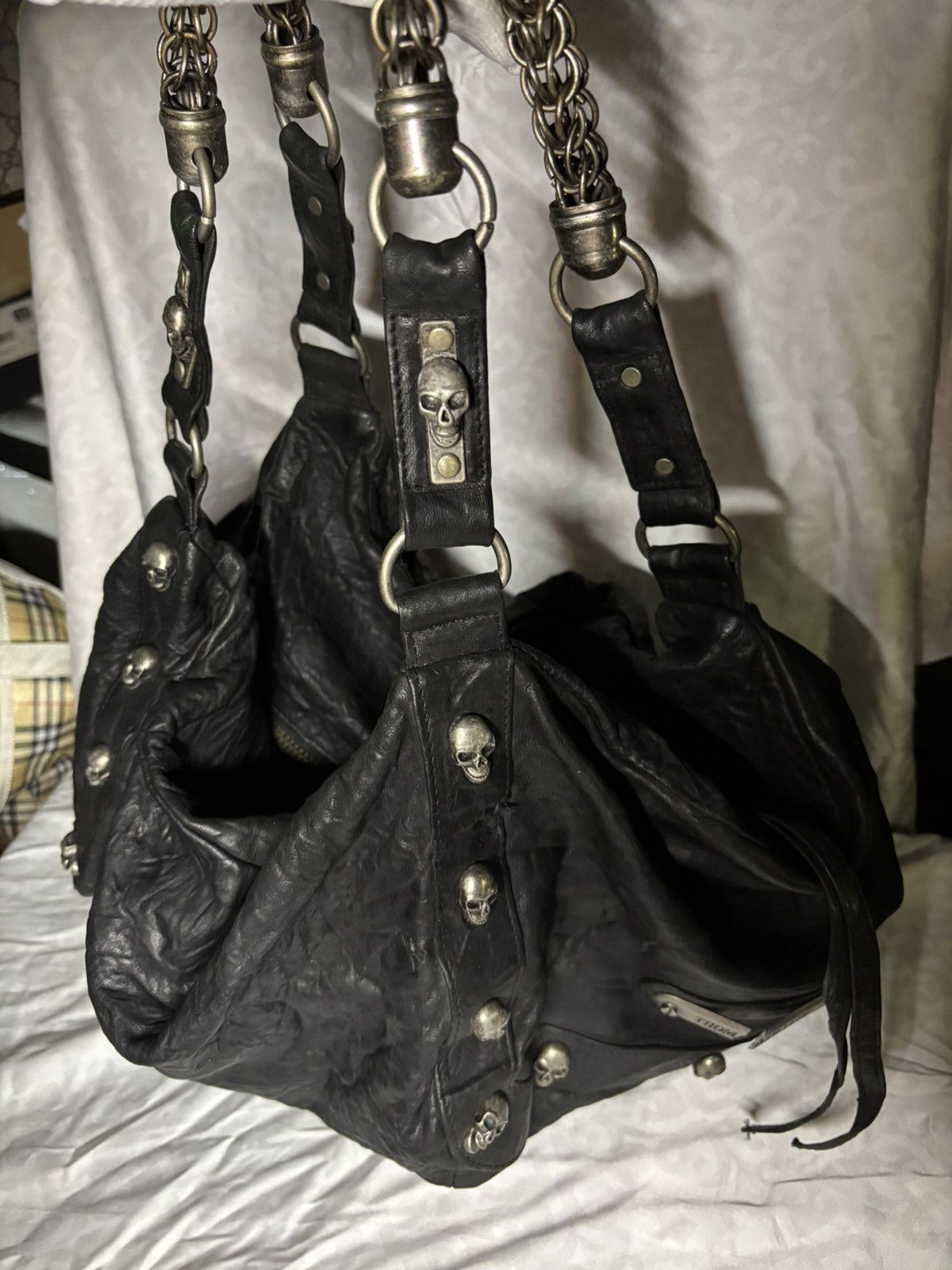 Thomas Wylde ThomasWylde Oxford Circus Avant-Garde Skull Punk Bag Size ONE SIZE - 3 Thumbnail