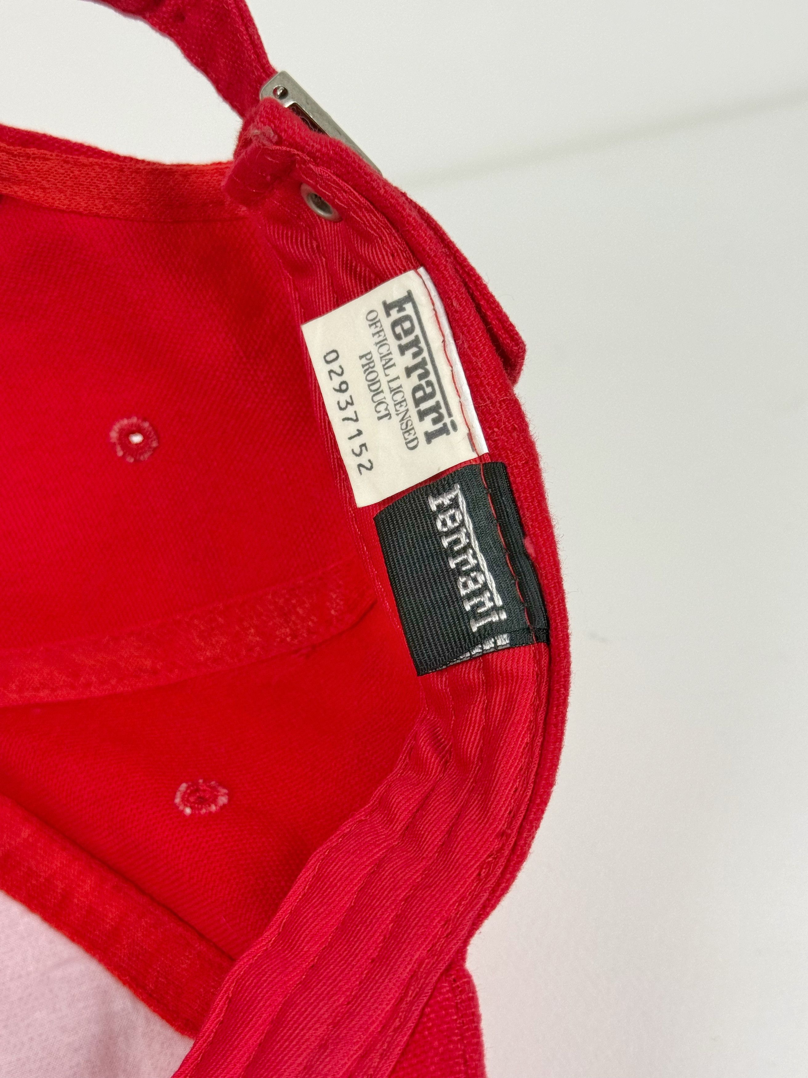 Ferrari Vintage 90's Ferrari Cap Hat Red Logo Embroidered Size ONE SIZE - 6 Thumbnail