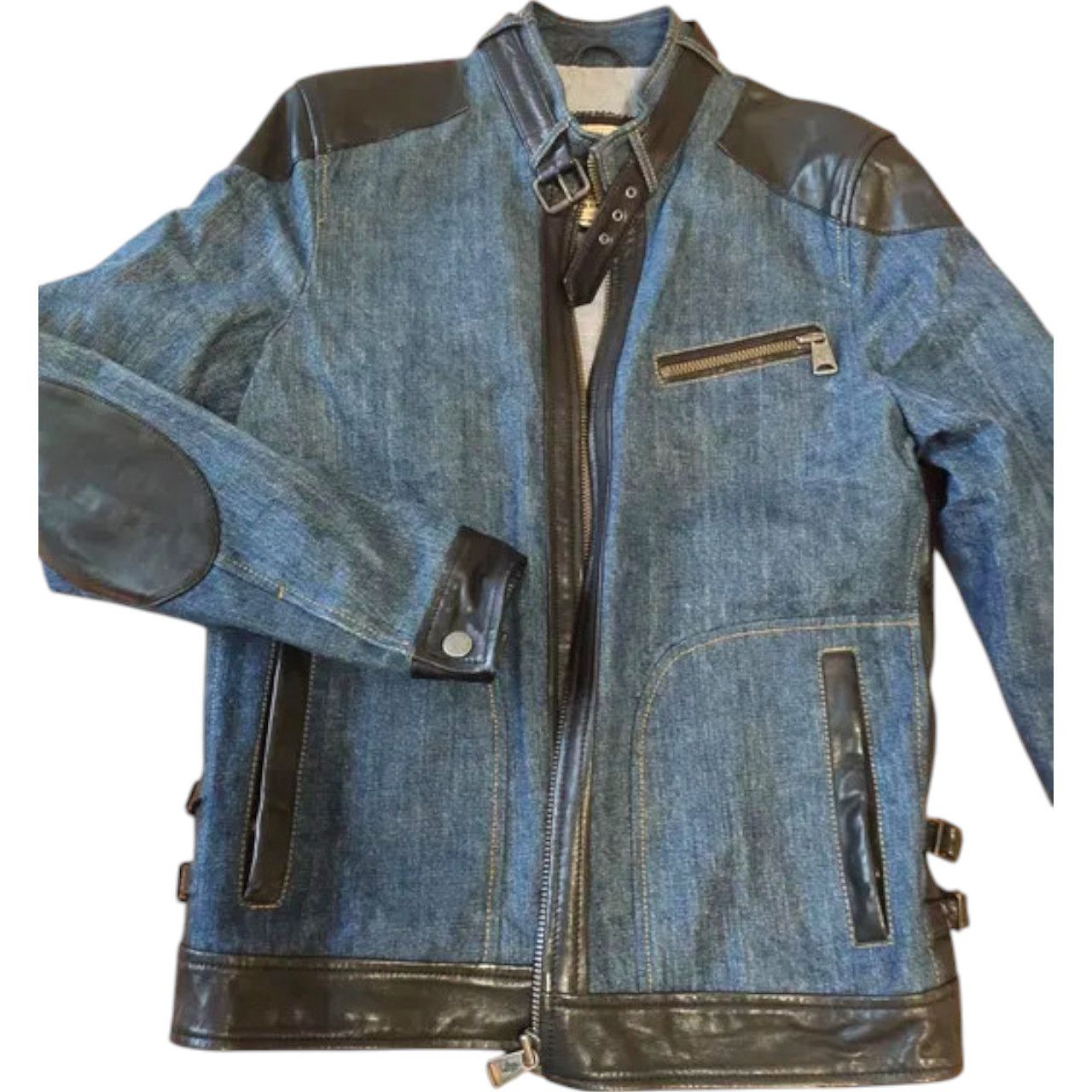 Other Mens Blue Denim Jacket sz M Italy new Size US M / EU 48-50 / 2 - 2 Thumbnail