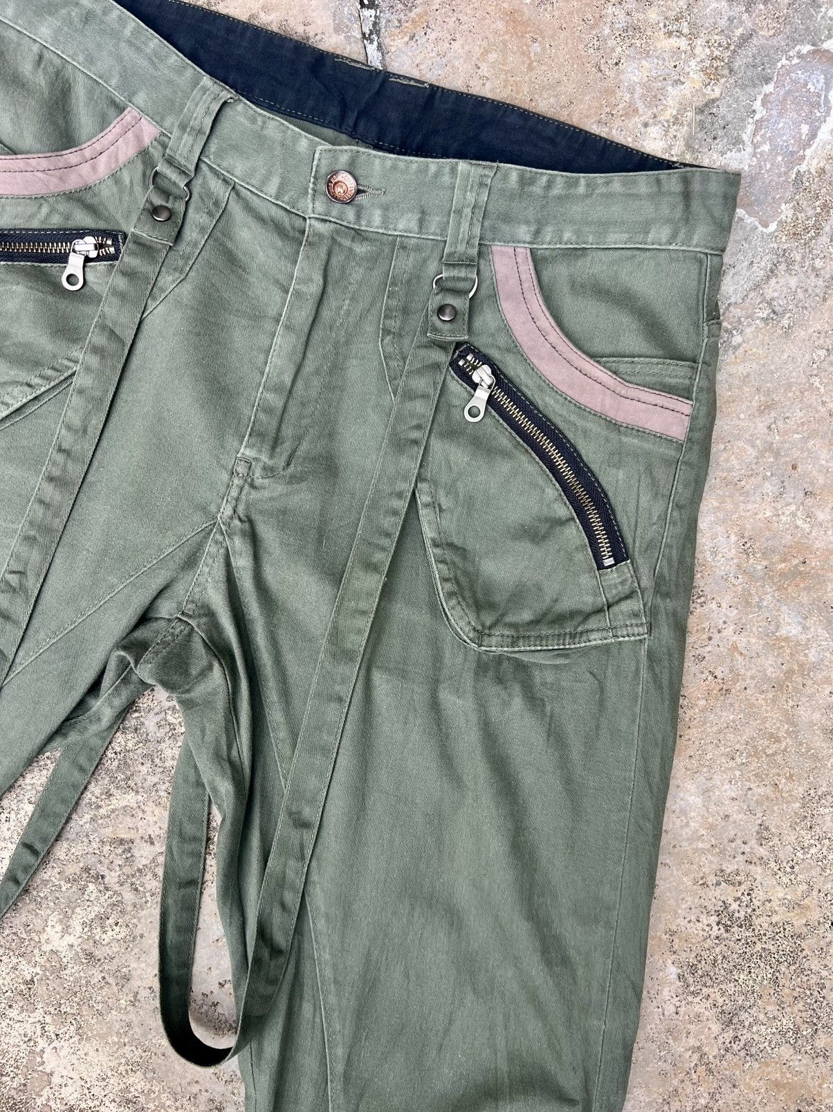 If Six Was Nine × Japanese Brand × PPFM VINTAGE PPFM BONDAGE CARGO PANTS Size US 33 - 7 Thumbnail