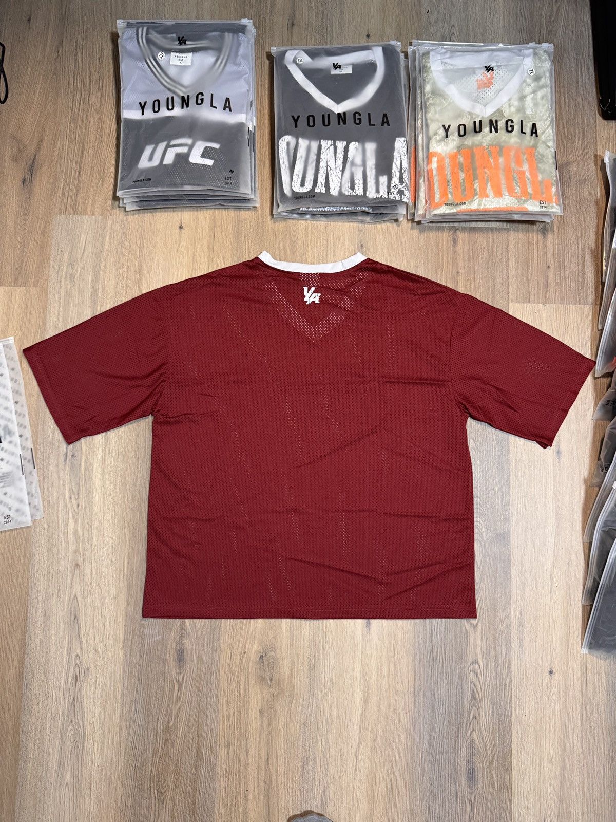 Alphalete Athletics YoungLa VARSITY FOOTBALL CROPPED JERSEY Size US XL / EU 56 / 4 - 10 Thumbnail