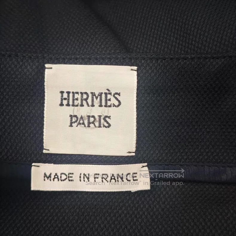 Hermes Hermes Navy Blue Semi-Silk Studs Skirt Size 35" - 5 Thumbnail