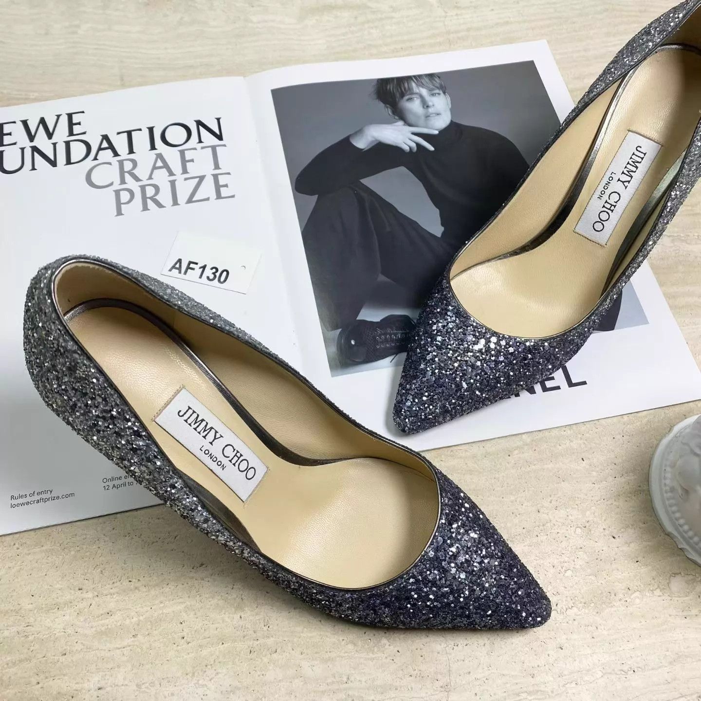 Jimmy Choo Jimmy Choo ROMY gradient glitter 8.5cm heels 37 Size US 6.5 / IT 36.5 - 2 Thumbnail
