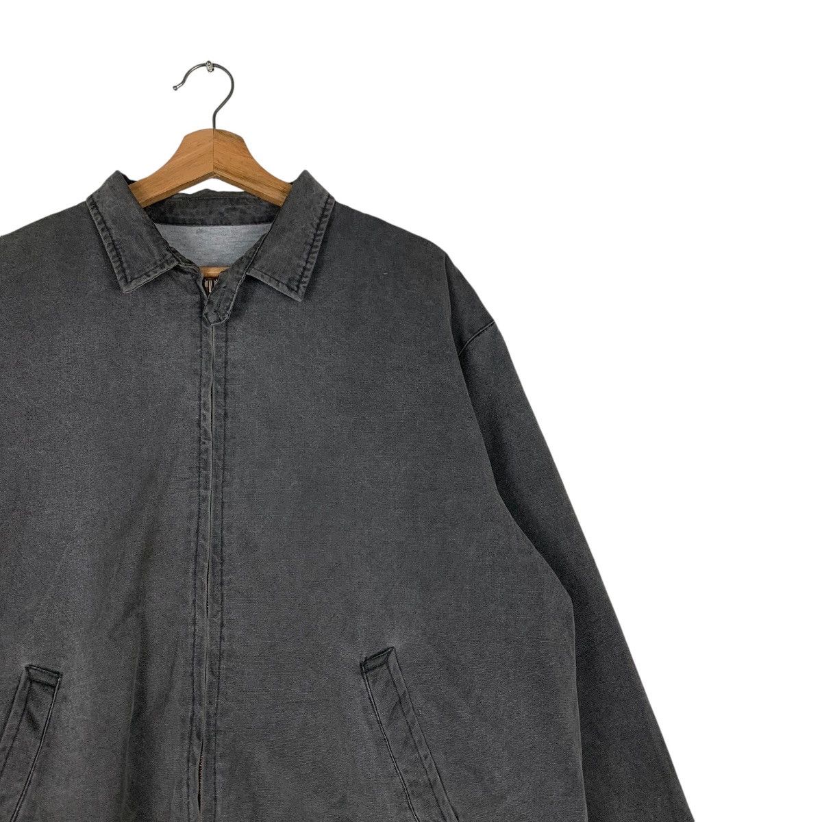 Japanese Brand DRIZZLER Faded Gray Bomber Jacket #1328-C60 Size US M / EU 48-50 / 2 - 5 Thumbnail