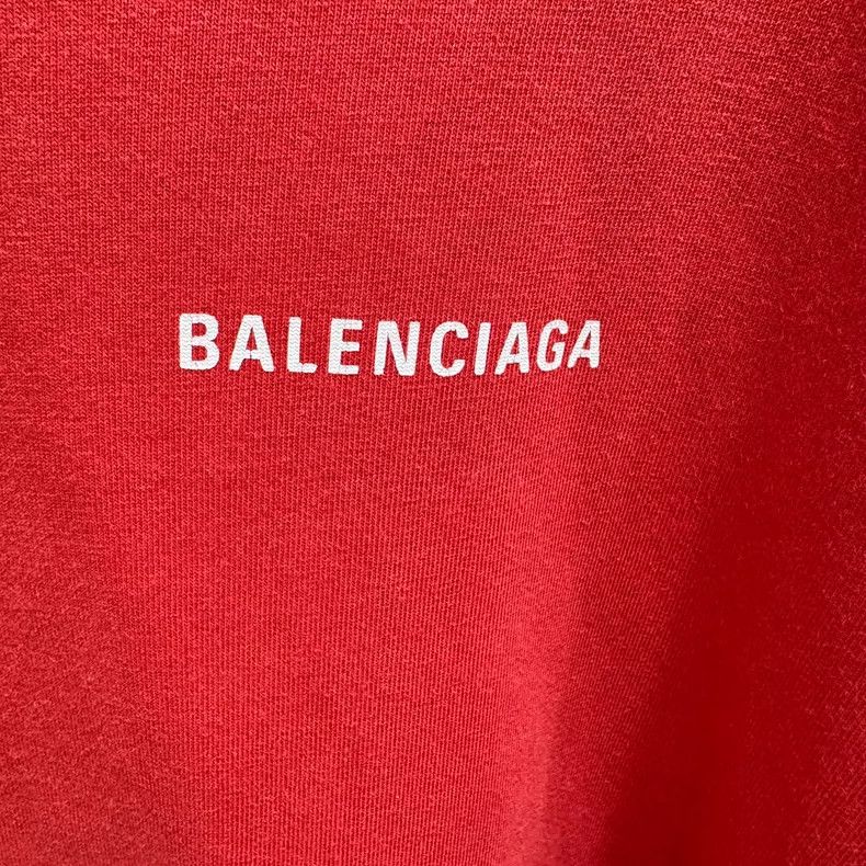 Balenciaga Balenciaga Red Letter Logo Short Sleeve Size US XL / EU 56 / 4 - 6 Thumbnail