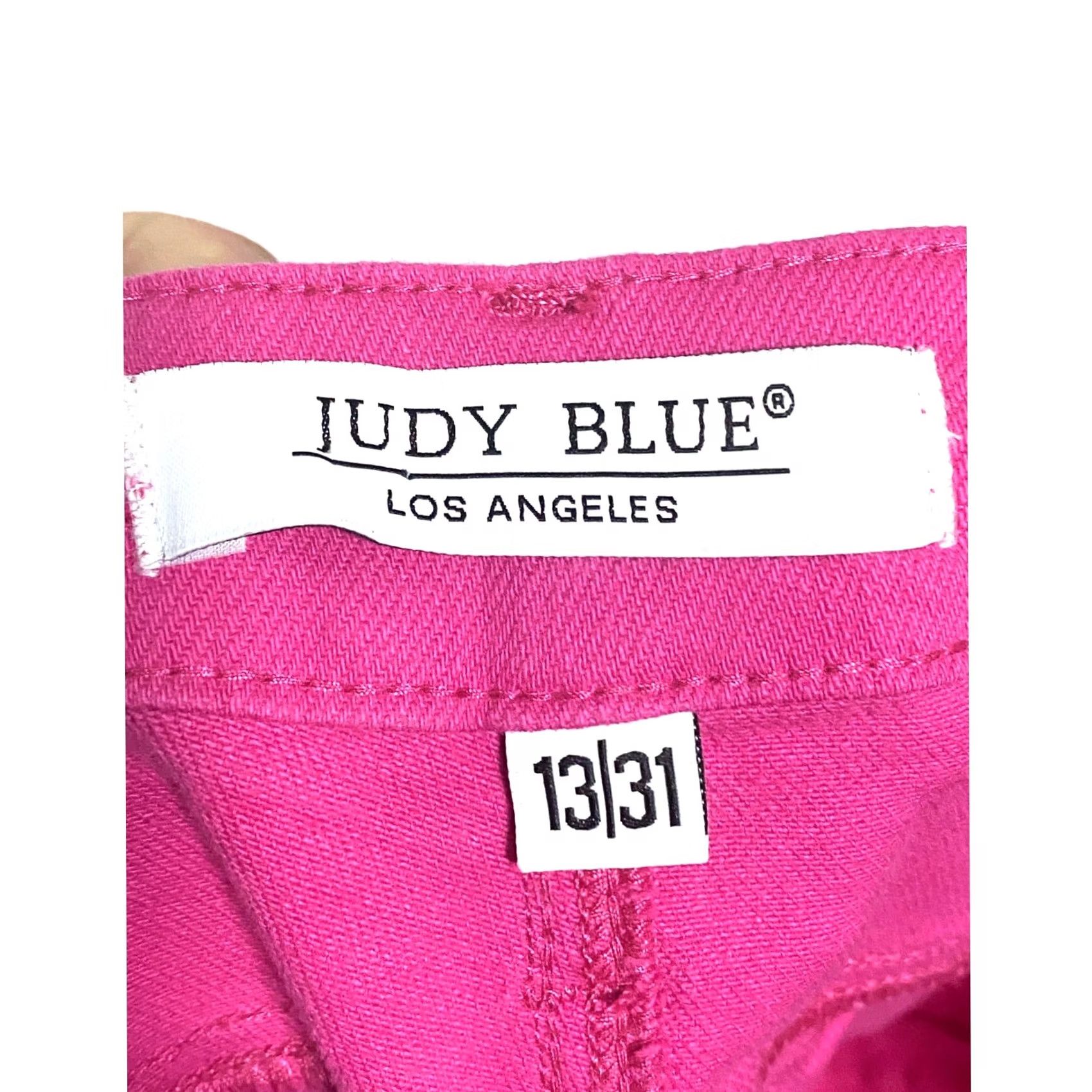 Vintage Judy Blue Hot Pink Daphne Slim Fit High Waist Jeans 31/13 Jeans Slim Pink Preppy Womens Size 24" / US 00 / IT 34 - 7 Thumbnail