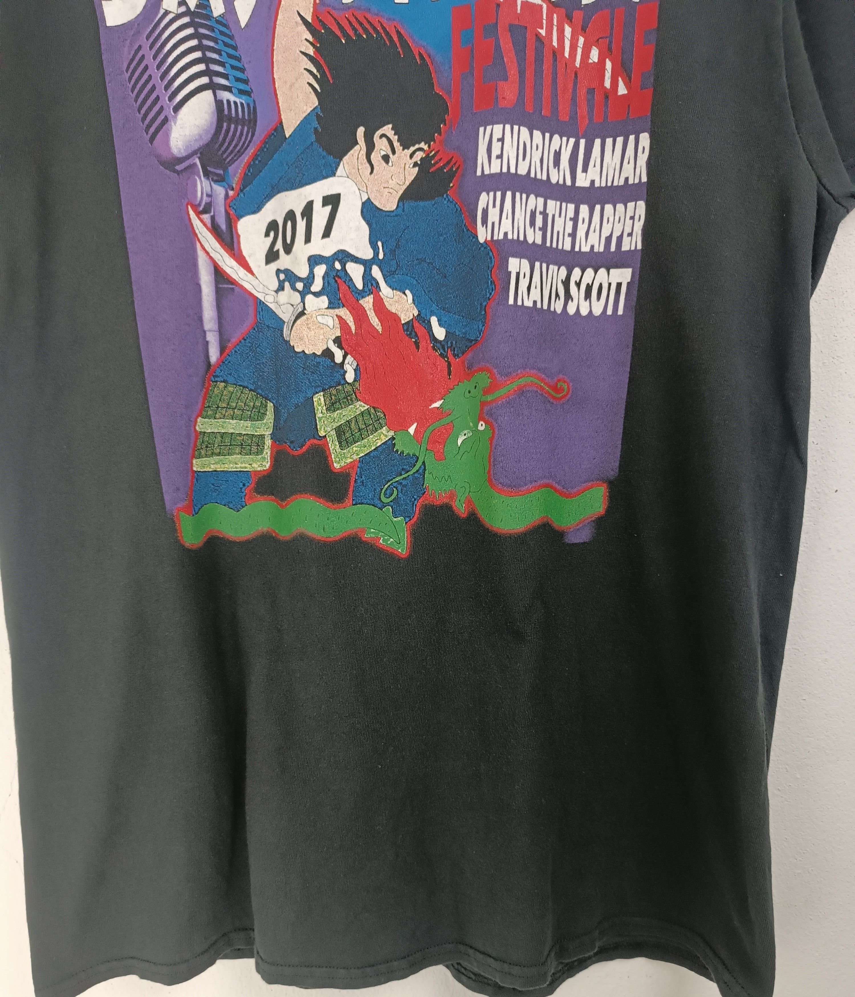 Rap Tees VINTAGE '17 DAY N NIGHT KENDRICK LAMAR TRAVIS SCOTT CHANCE Size US L / EU 52-54 / 3 - 8 Thumbnail