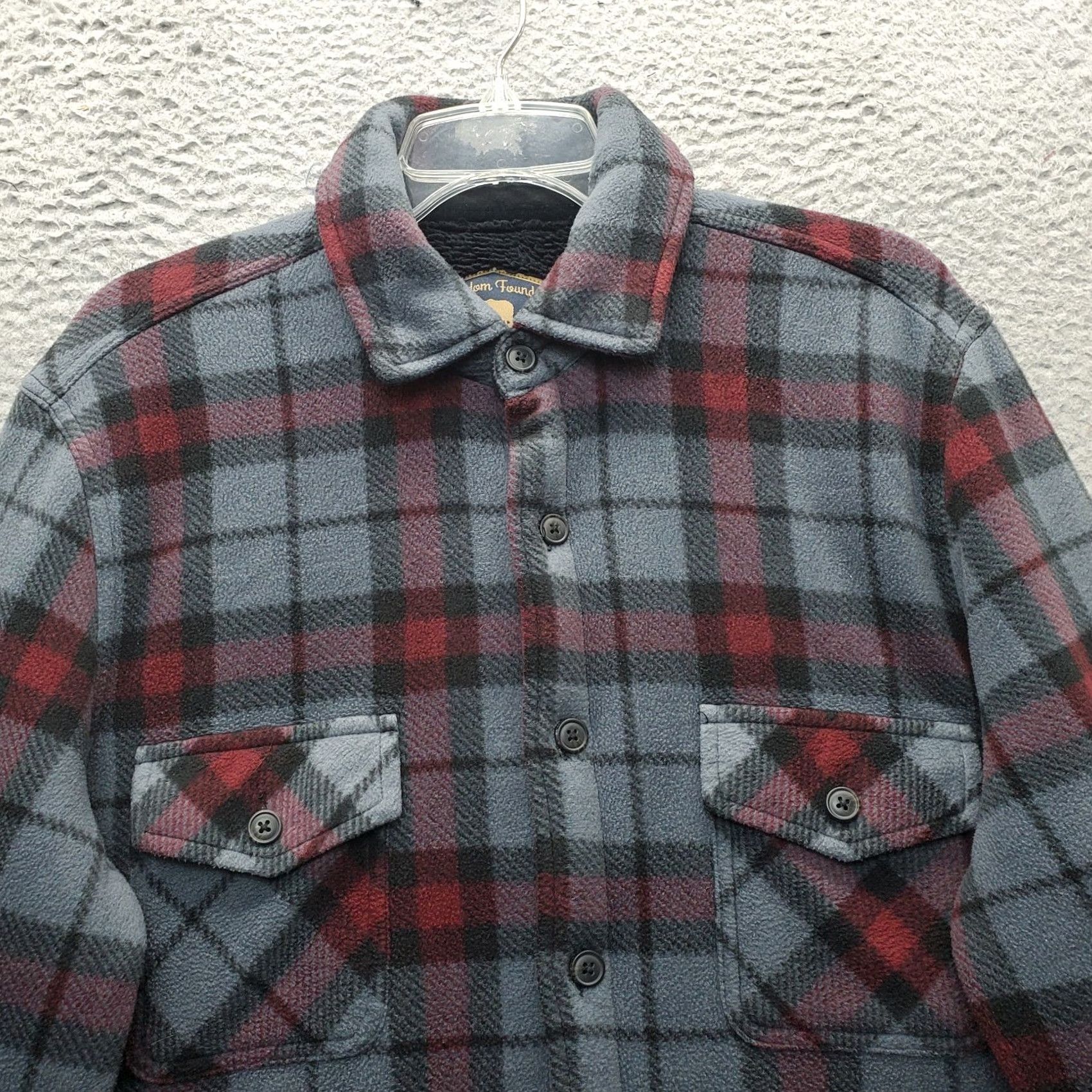 Vintage Freedom Foundry Mens Shacket Multi Plaid Sherpa Lined Button Front EUC M Size Size US M / EU 48-50 / 2 - 7 Thumbnail
