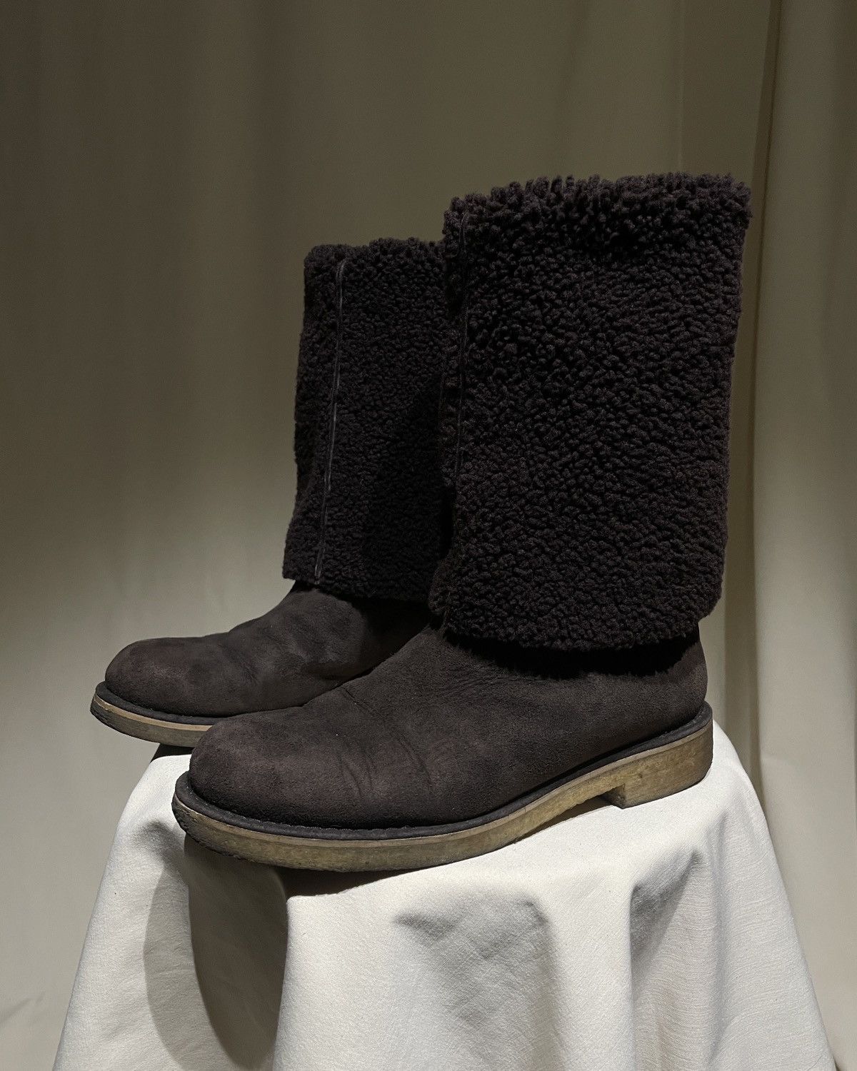 Hermes HERMES by Martin Margiela - Crepe Sole Shearing Long Boots Size US 7 / IT 37 - 7 Thumbnail