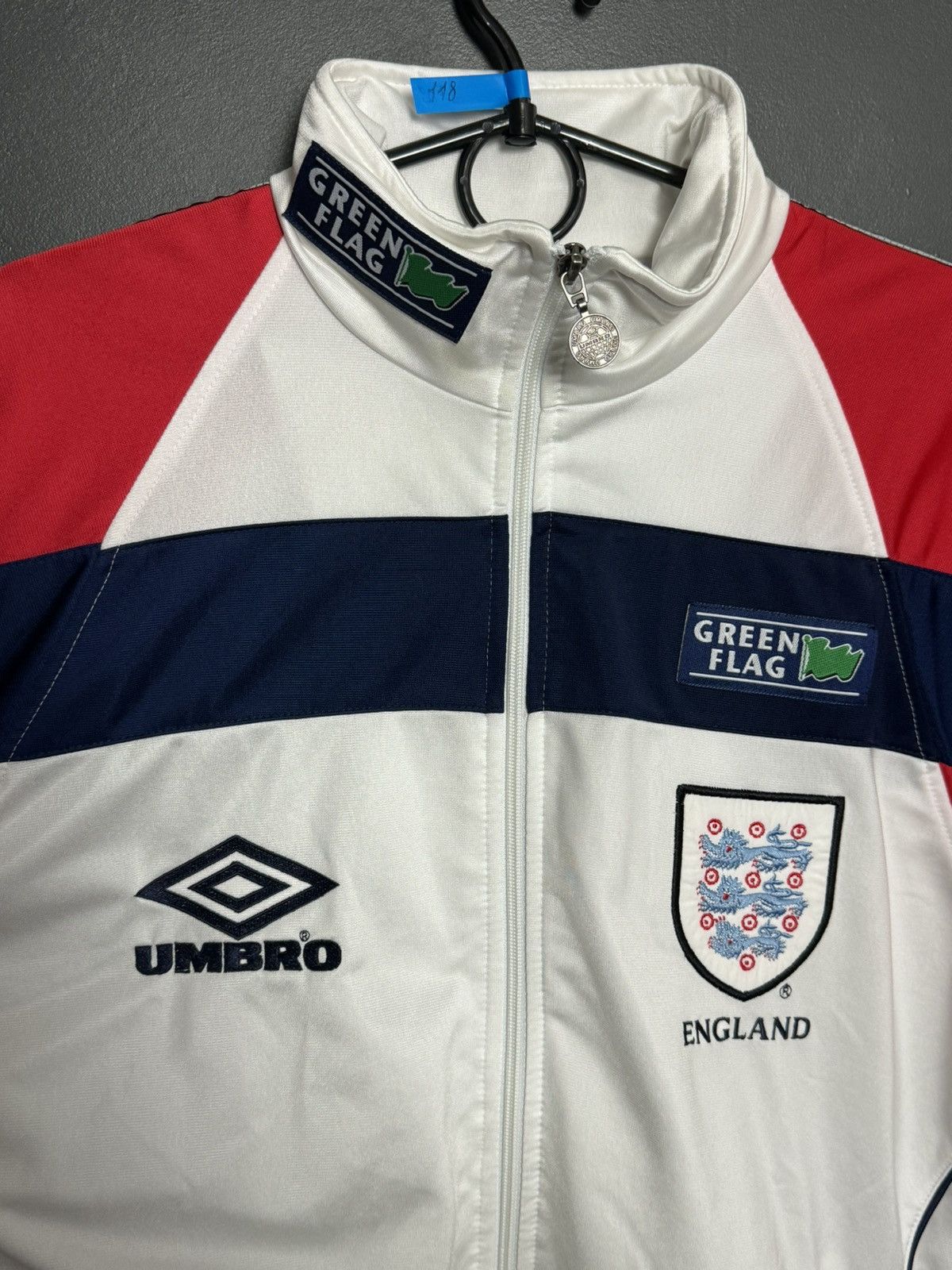 Umbro Vintage England National Team Training Football Jacket Size US M / EU 48-50 / 2 - 3 Thumbnail