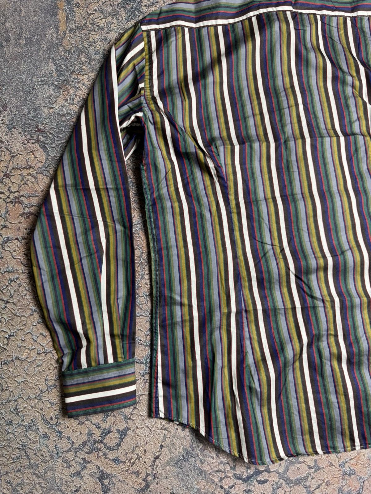 Etro Etro Multicolor Striped Button Down Shirt Italian Size 42 Size US M / EU 48-50 / 2 - 9 Thumbnail