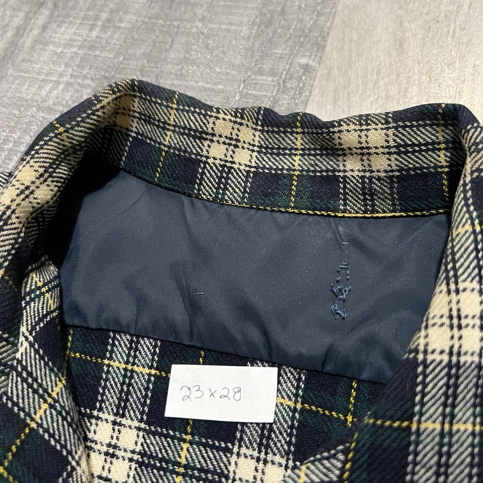 Other VTG 60s Tartan Blackwatch Plaid Loop Collar Flannel Shirt Size US L / EU 52-54 / 3 - 5 Thumbnail