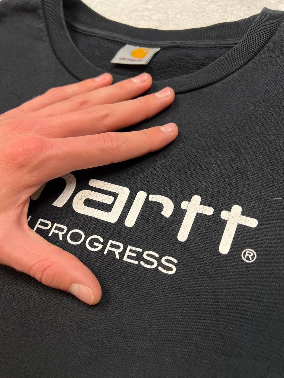 Carhartt Vintage Carhartt Sweatshirt Big Logo Size US XL / EU 56 / 4 - 11 Thumbnail