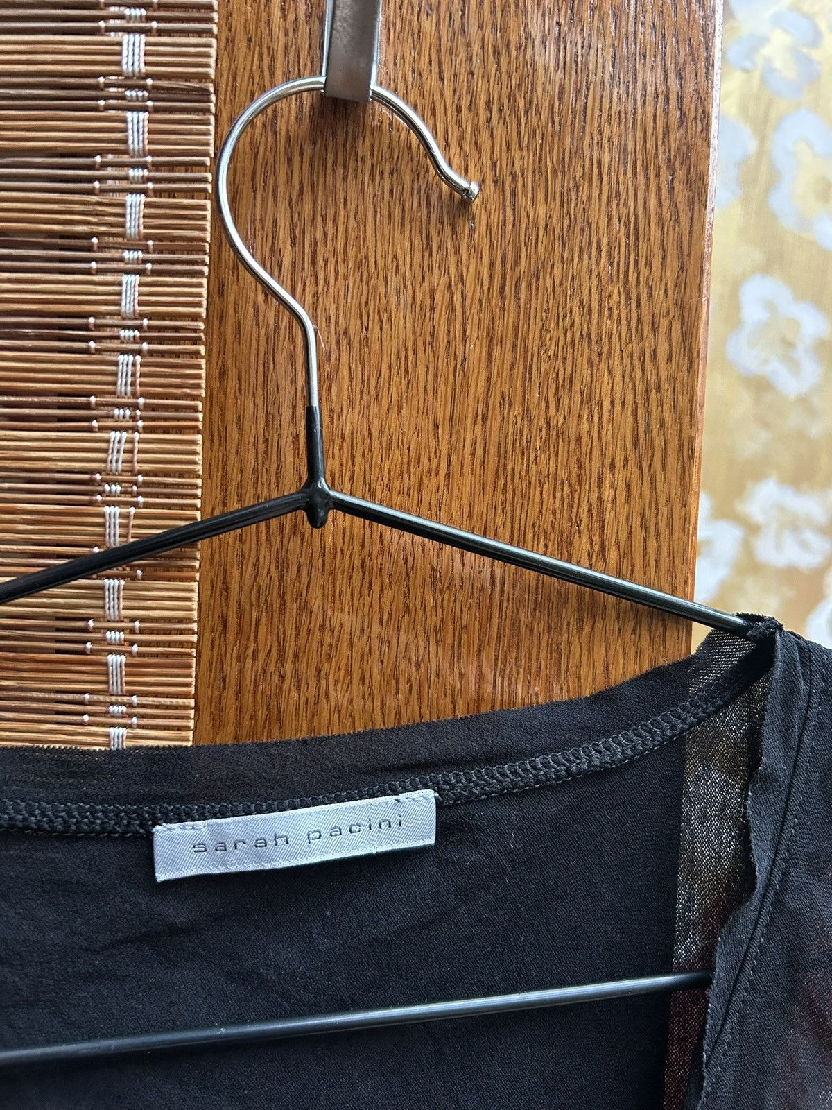 Sarah Pacini Sarah Pacini Black Basic Mesh Top XS-S Size S / US 4 / IT 40 - 4 Thumbnail