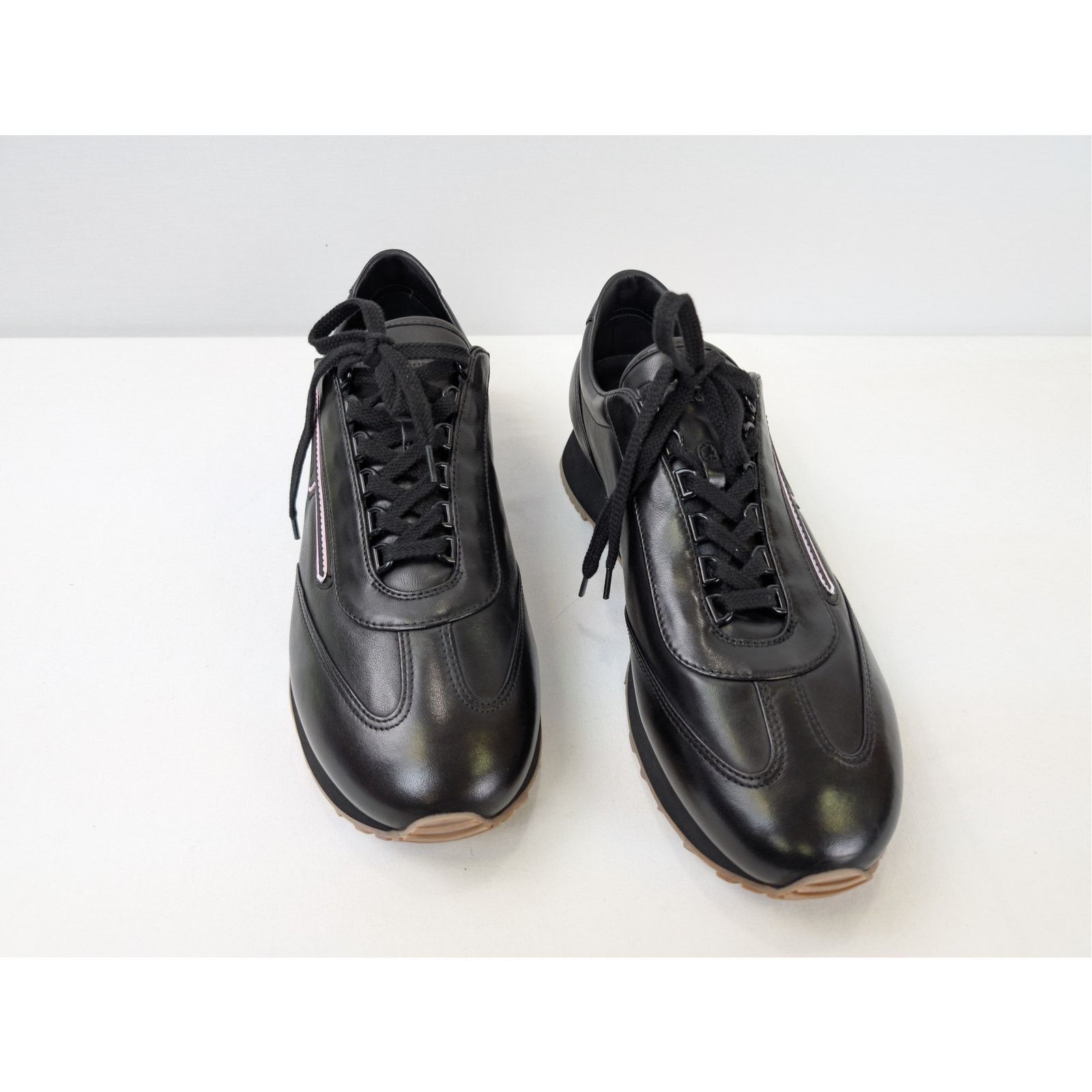 Prada o1rshd1 Leather Sneakers in Black Size US 10.5 / EU 43-44 - 7 Thumbnail