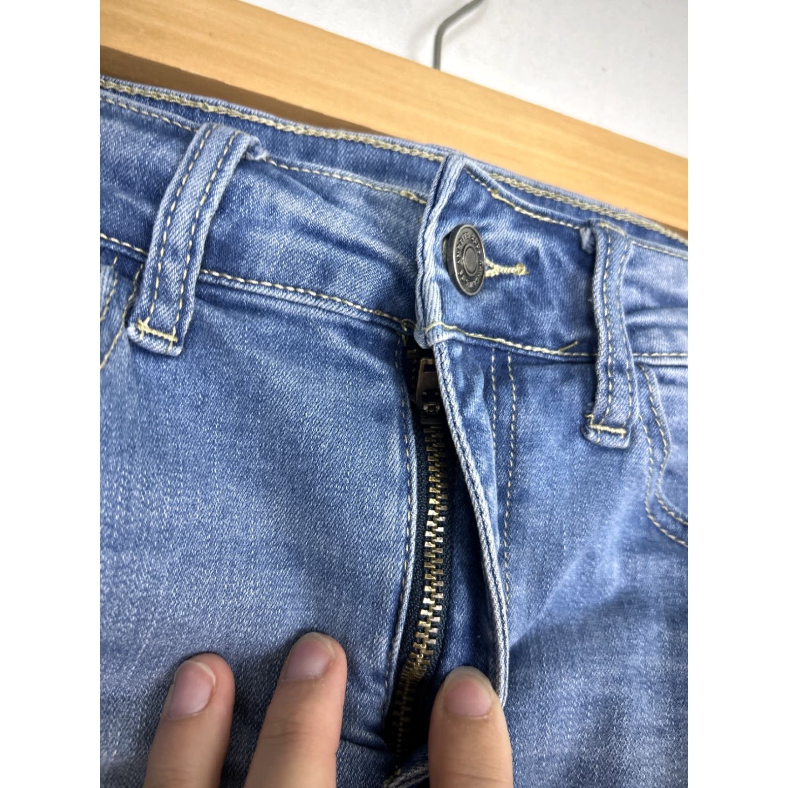 Vintage VINTAGE KanCan High Rise Cut Off Jean Shorts KC6033L Size 26x2.5 Women's Blue Cut-Off 90s Theme Mens Womens Girls Size 26" / US 2 / IT 38 - 6 Thumbnail
