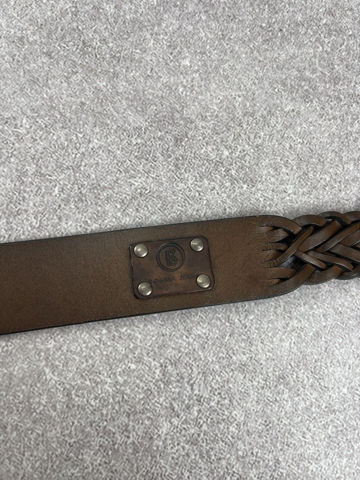 Bogner × Vintage Vintage Bogner Leather Belt Brown Unisex Size ONE SIZE - 5 Thumbnail