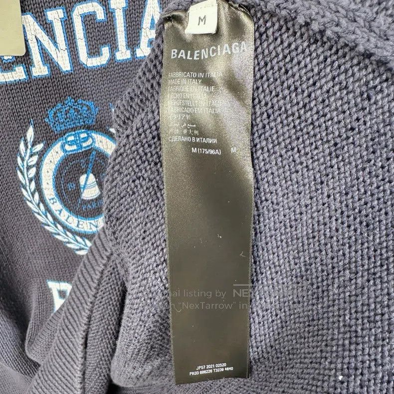 Balenciaga Balenciaga Crown Wheat Pattern Print Logo College Emblem R Size US M / EU 48-50 / 2 - 4 Thumbnail