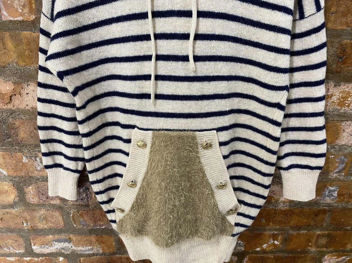 Ne-Net 2000s Pop Stripe wool and fringe hoodie Size M / US 6-8 / IT 42-44 - 4 Thumbnail