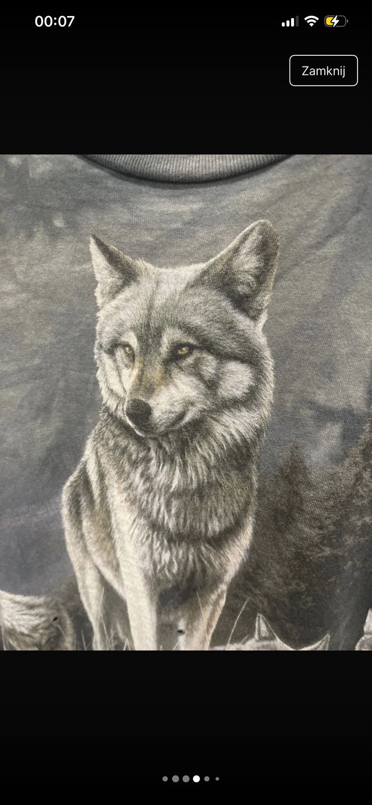The Mountain Vintage wolfs in the grass t shirt y2k Size US XL / EU 56 / 4 - 4 Thumbnail