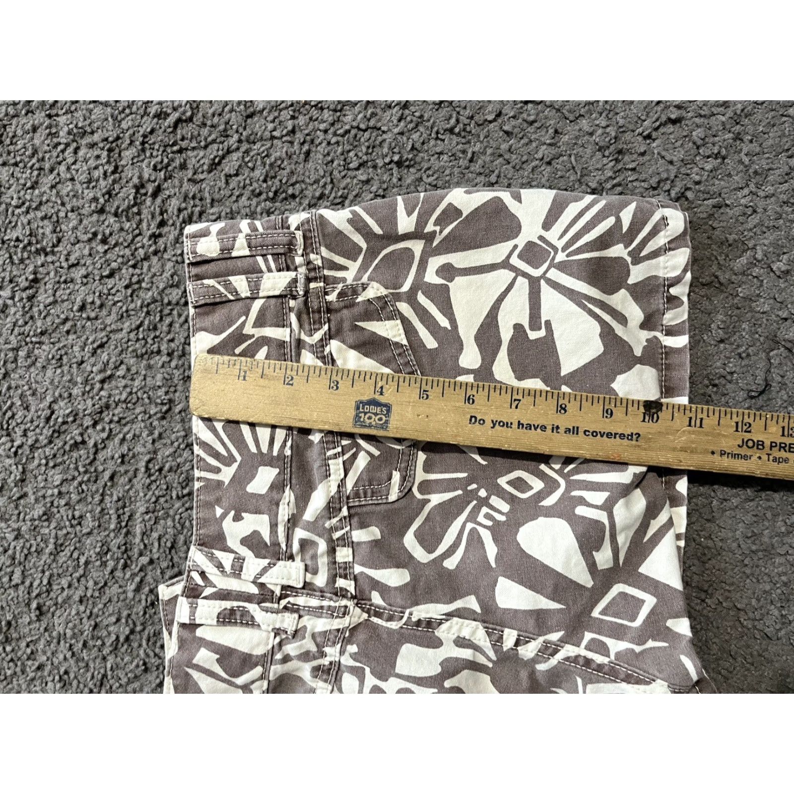 Gap Gap Jeans Printed Shorts All Over Beige & White 10 Denim Size 32" / US 10 / IT 46 - 5 Thumbnail