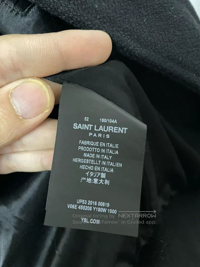 Saint Laurent Paris Saint Laurent Paris Leather Patch Sparkle Baseball Jacket Size US L / EU 52-54 / 3 - 6 Thumbnail