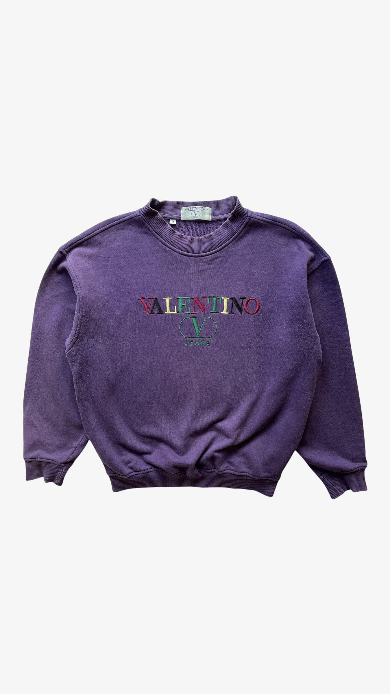 Valentino Vintage 90s Women's Valentino Spell Out Sweatshirt Size M / US 6-8 / IT 42-44 - 1 Thumbnail