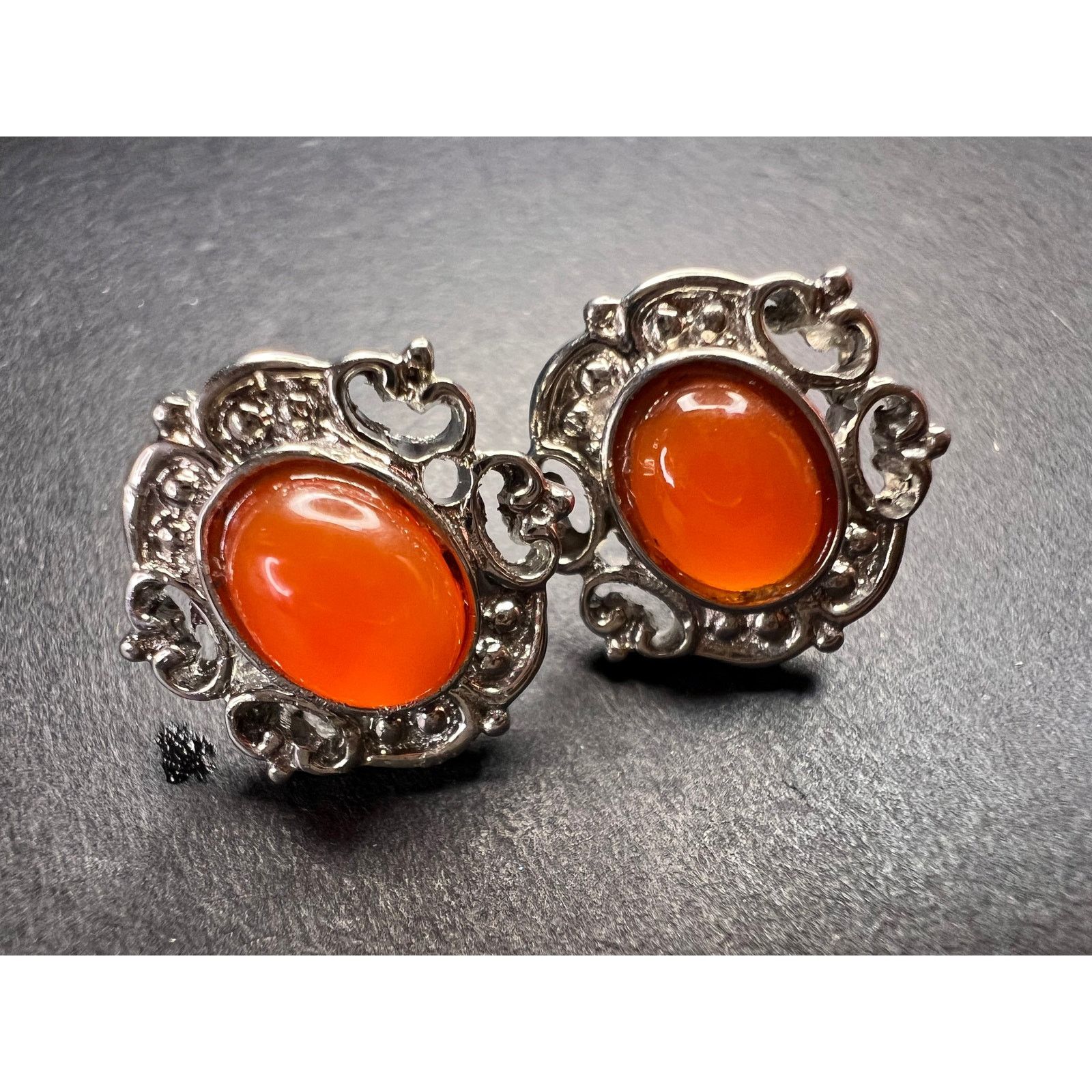 Other Carnelian stainless steel stud earrings Size ONE SIZE - 1 Thumbnail