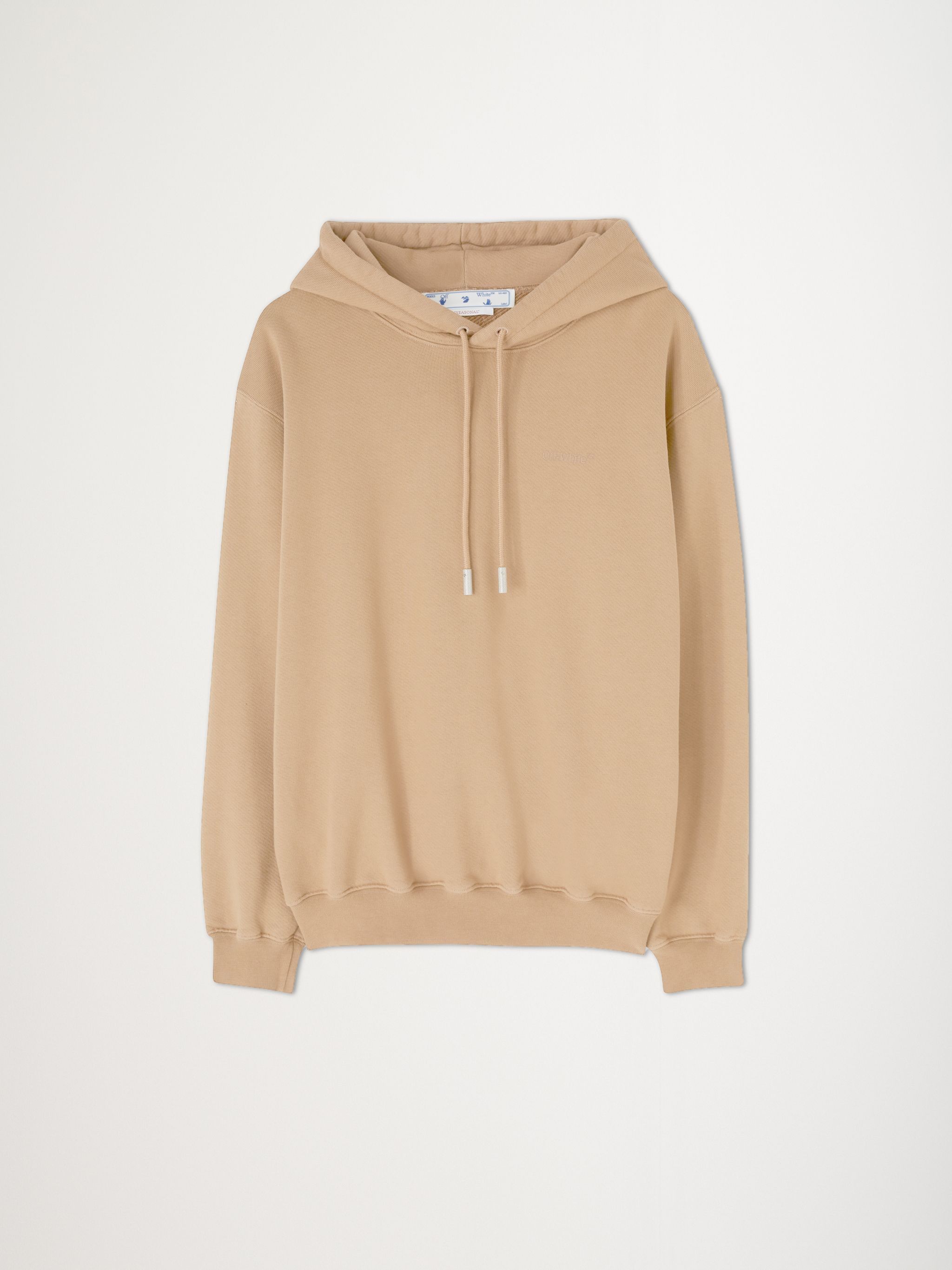 Off-White o1gr1nt1124 Diag Pkt Regular Hoodie in Camel Size XXS / US 00 / IT 34 - 1 Thumbnail