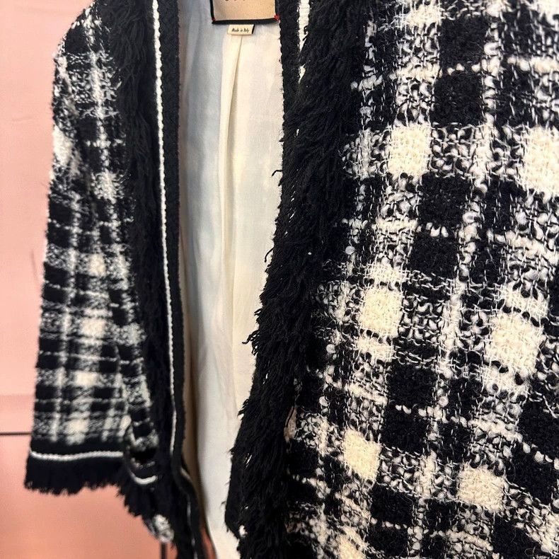 Gucci Gucci Black White Plaid Jacket-2505 Size M / US 6-8 / IT 42-44 - 3 Thumbnail