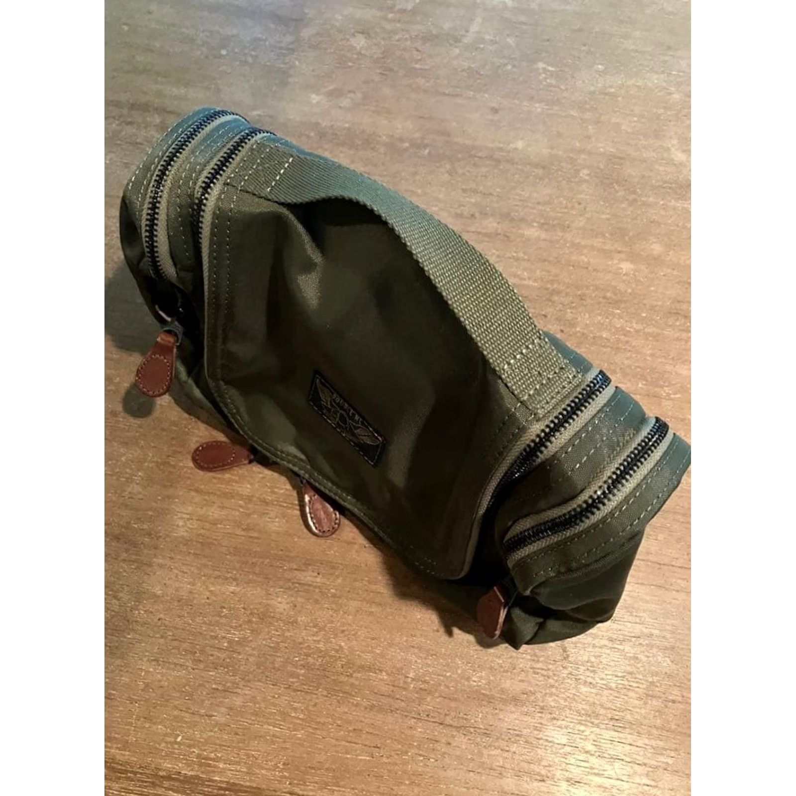 Ralph Lauren RRL Ralph Lauren Canvas Travel Pouch Dopp Kit Toiletry Bag Men Green Nylon Used Size ONE SIZE - 4 Thumbnail