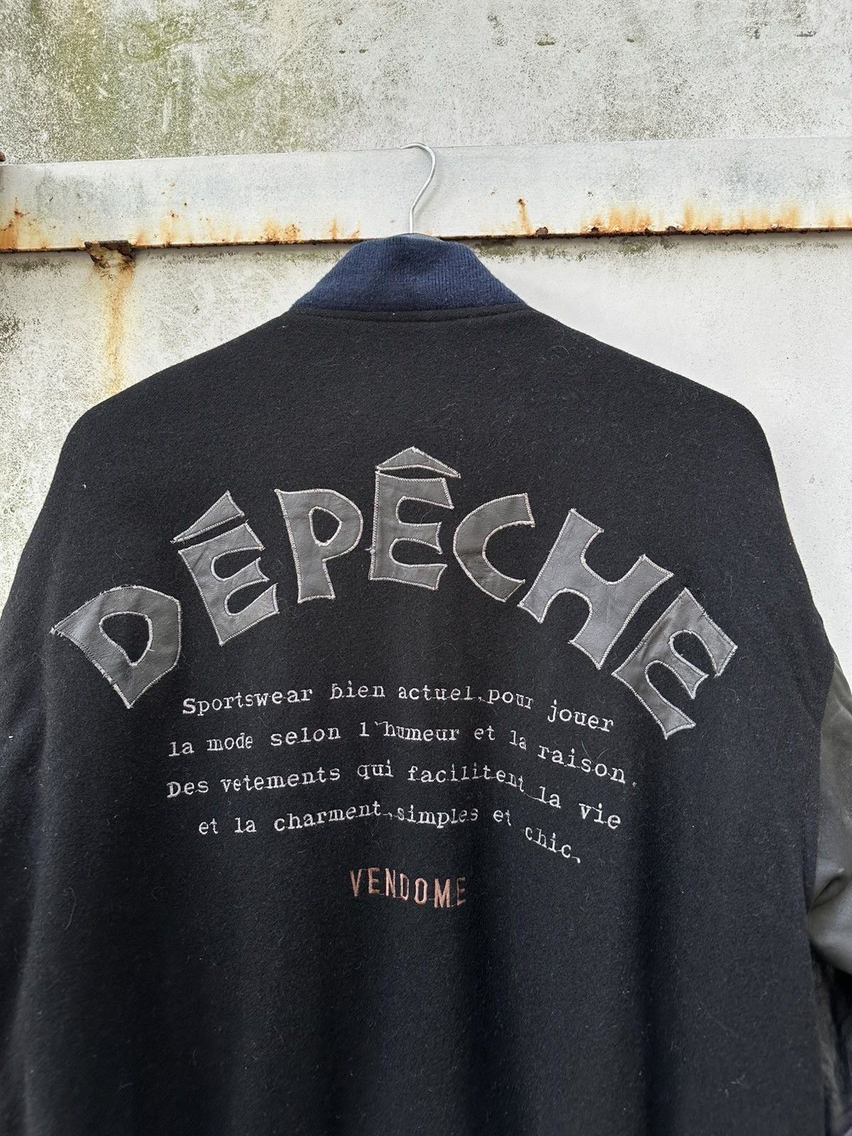 Japanese Brand 👹Vintage Depeche Wool Bomber Jacket Size US L / EU 52-54 / 3 - 6 Thumbnail