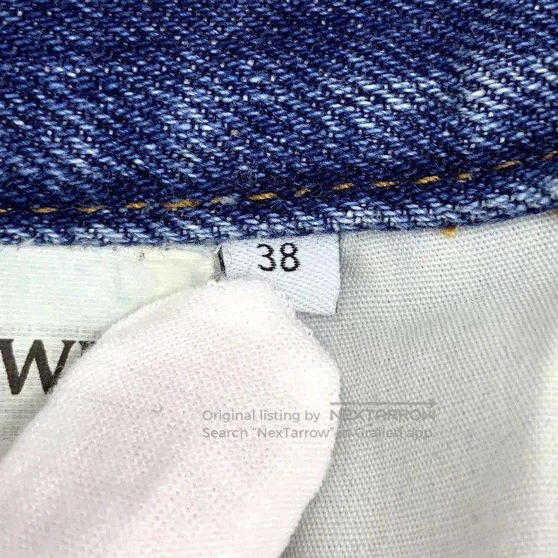 Loewe Loewe Blue washed cotton denim wide leg long pants Size 25" / US 0 / IT 36 - 8 Thumbnail