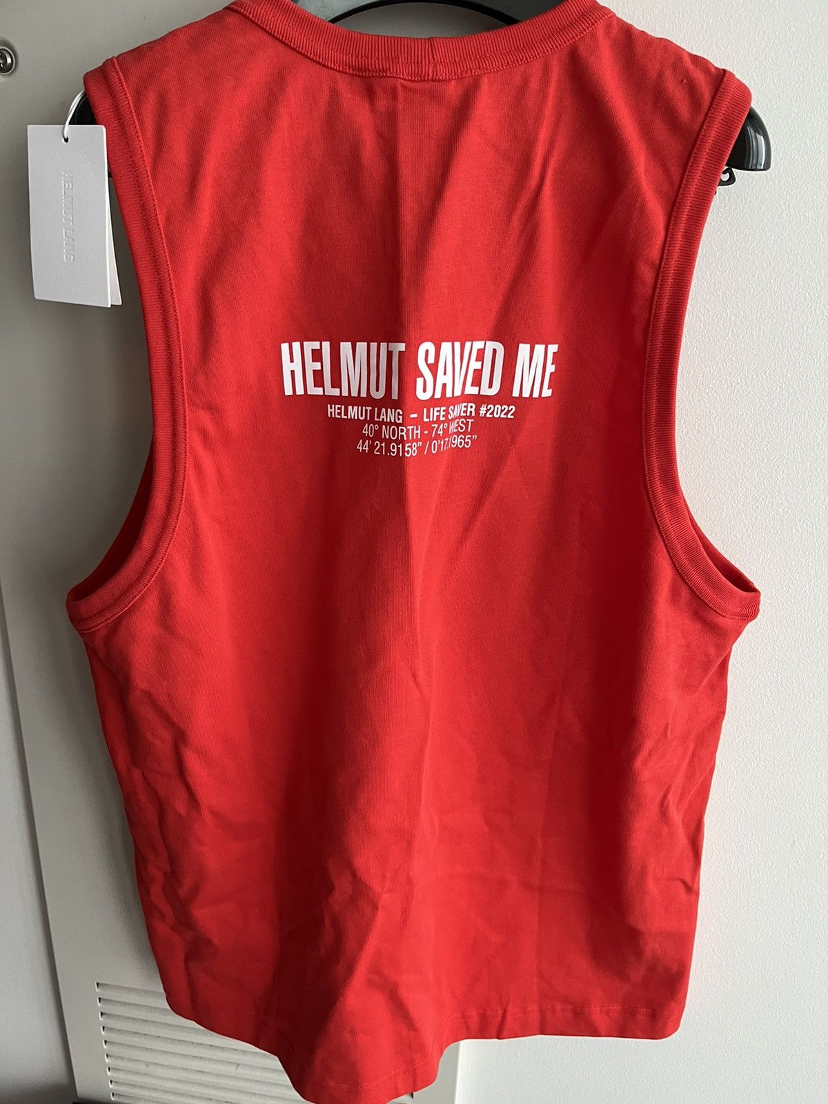Helmut Lang Brand New Limited Edition Runway Lifeguard Logo Tank Top Size US XL / EU 56 / 4 - 6 Thumbnail