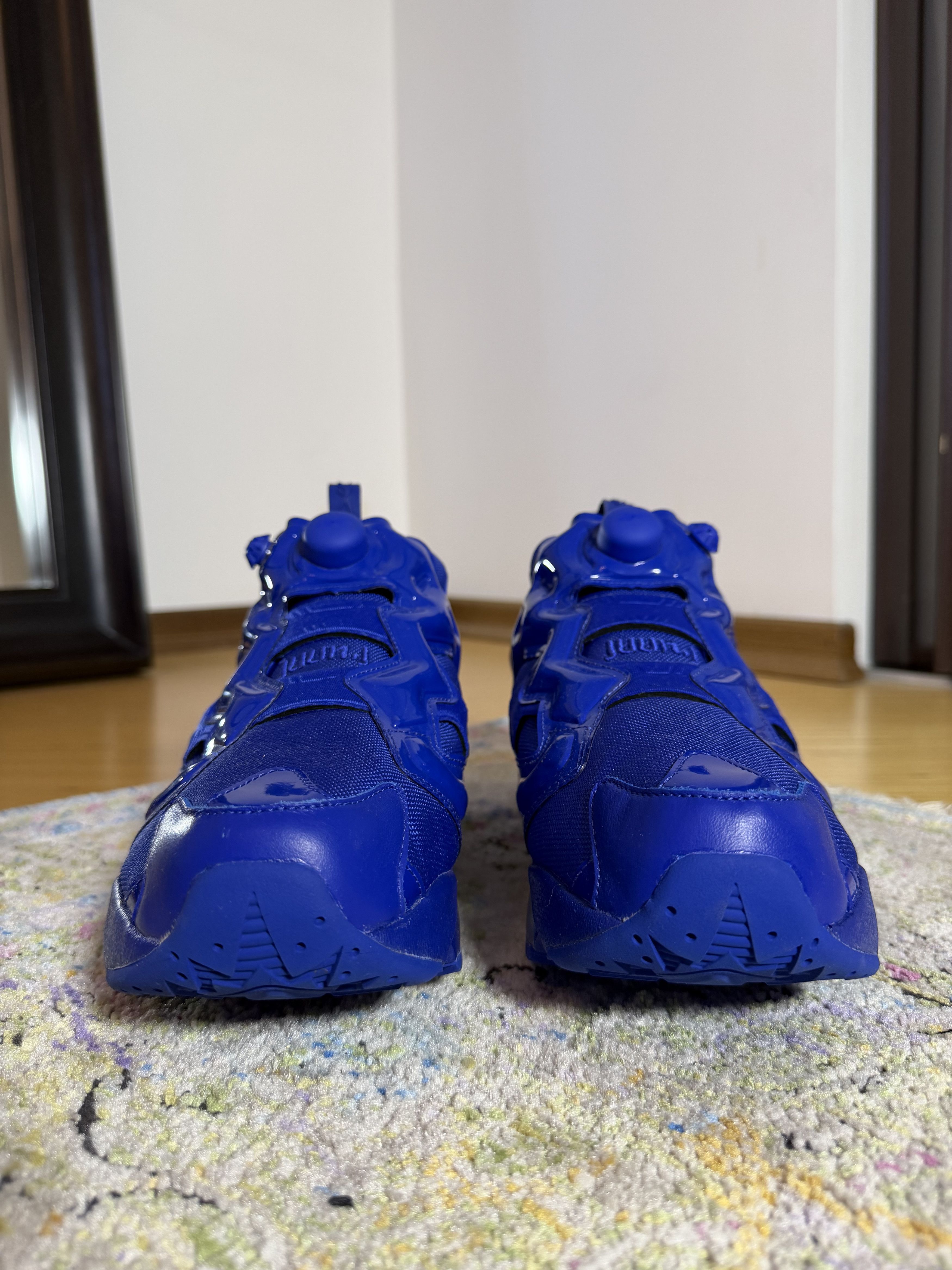 Juun.J × Reebok Juun.J Blue Reebok Edition Instapump Fury OG Sneakers Size US 12 / EU 45 - 4 Thumbnail