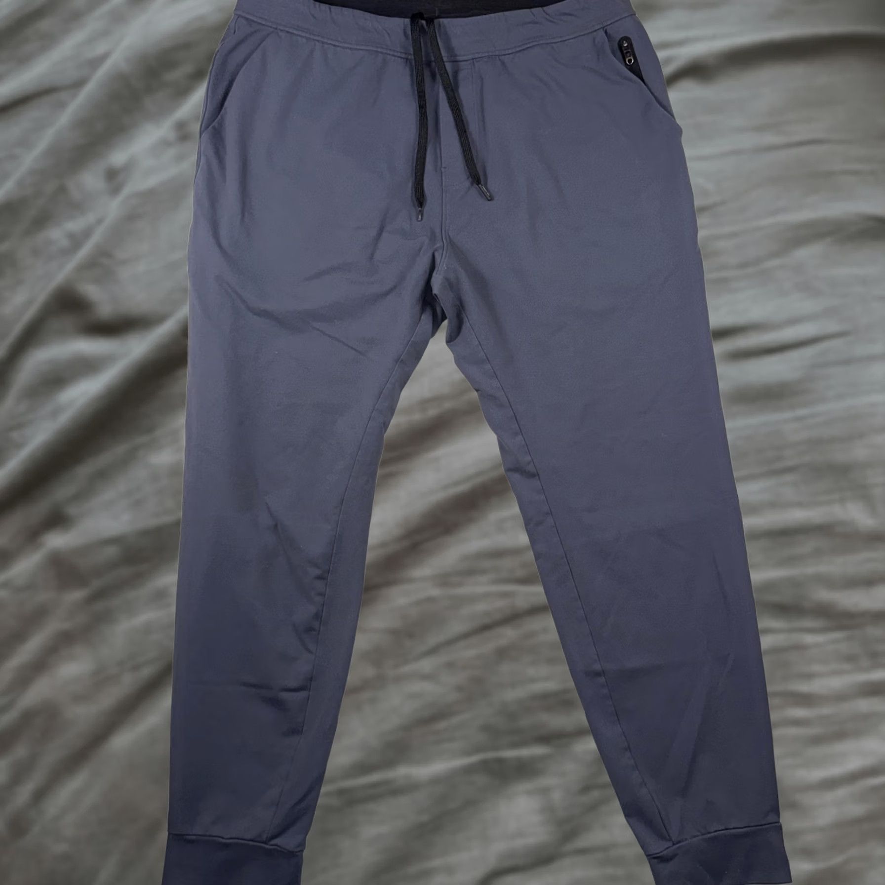 Vintage Public Rec Jogger Pants Mens 38x30 Blue Elastic Waist Zip Pocket Athletic Travel Size US 38 / EU 54 - 1 Thumbnail